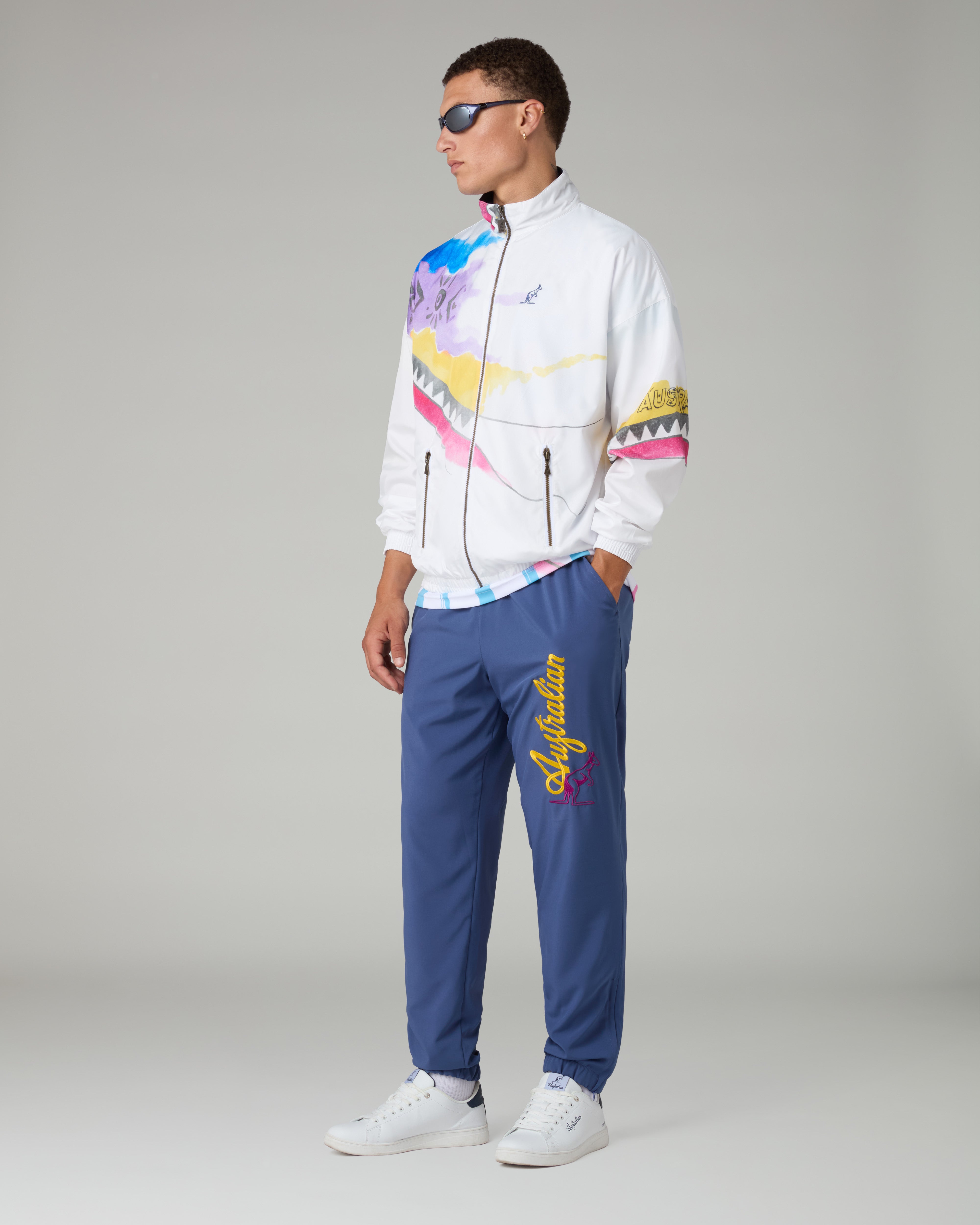 australian-bumper-logo-slam-track-pant-pantalone-bi-elastico image 2