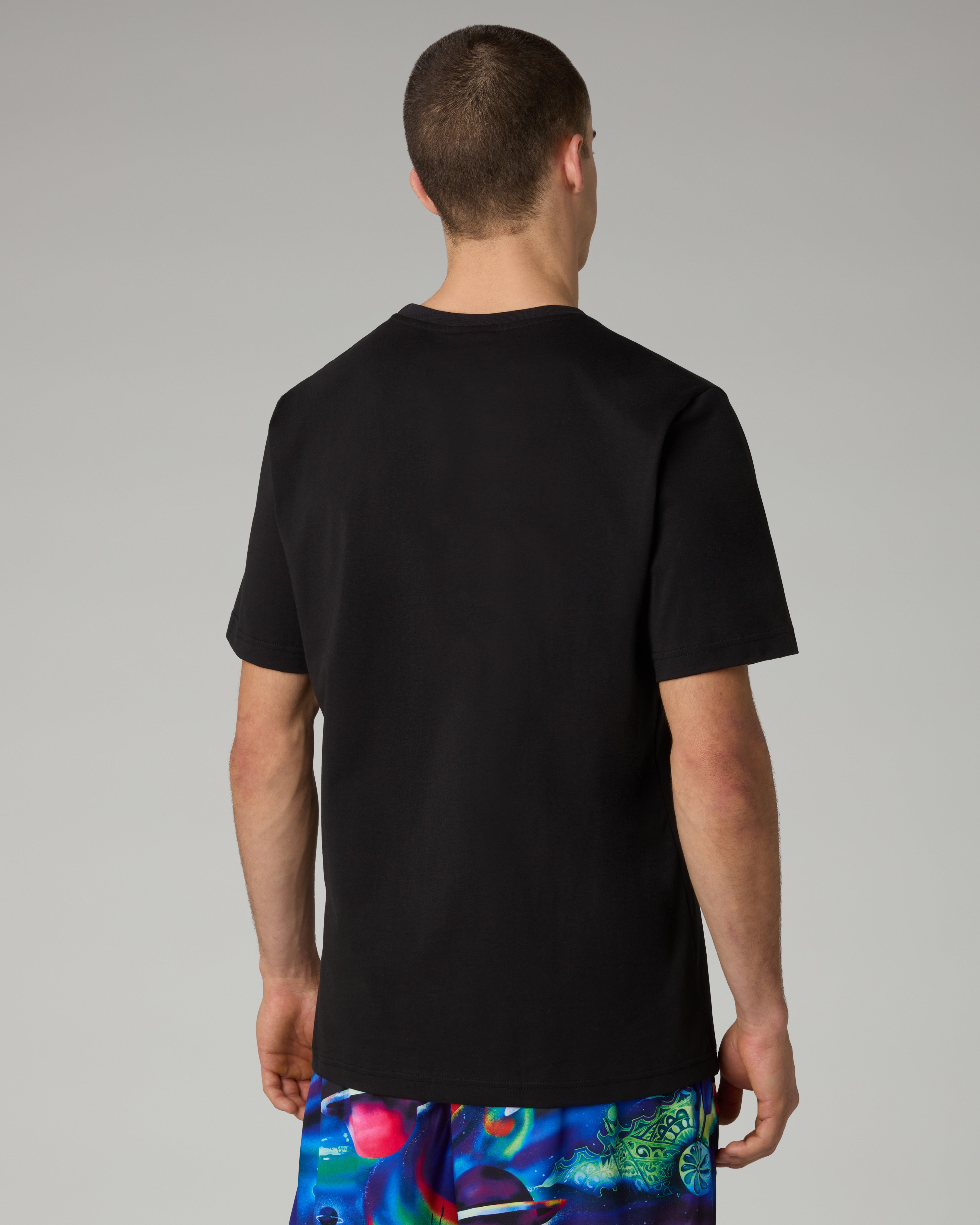 australian-planets-t-shirt-in-cotone-nero-regular-fit image 3