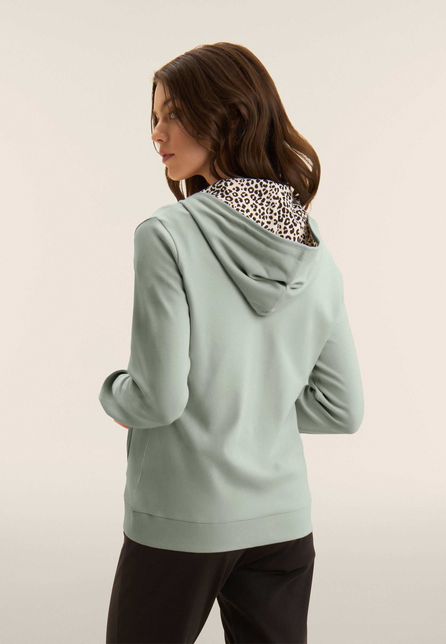 freddy-tuta-donna-zip-cappuccio-animalier-100-cotone image 3