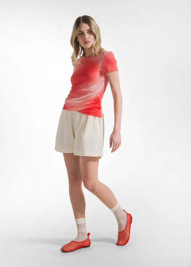 deha-shorts-in-twill-di-lyocell-bianco image 1