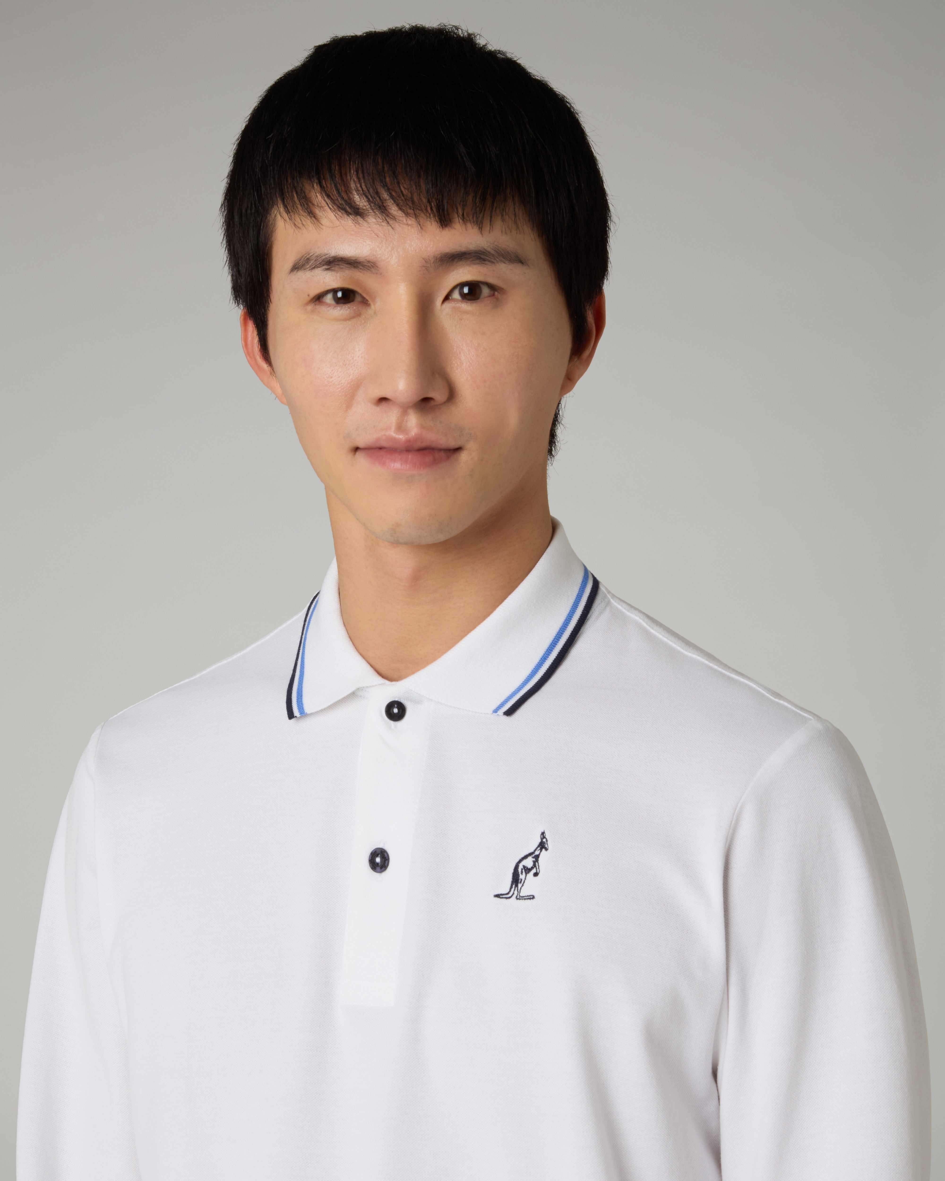 australian-long-sleeves-polo-shirt-manica-lunga-piquet image 4