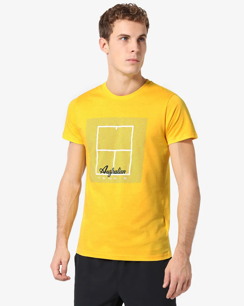 australian-tennis-court-t-shirt-teuts0053-t-shirt-tennis-cotone-zafferano image 1