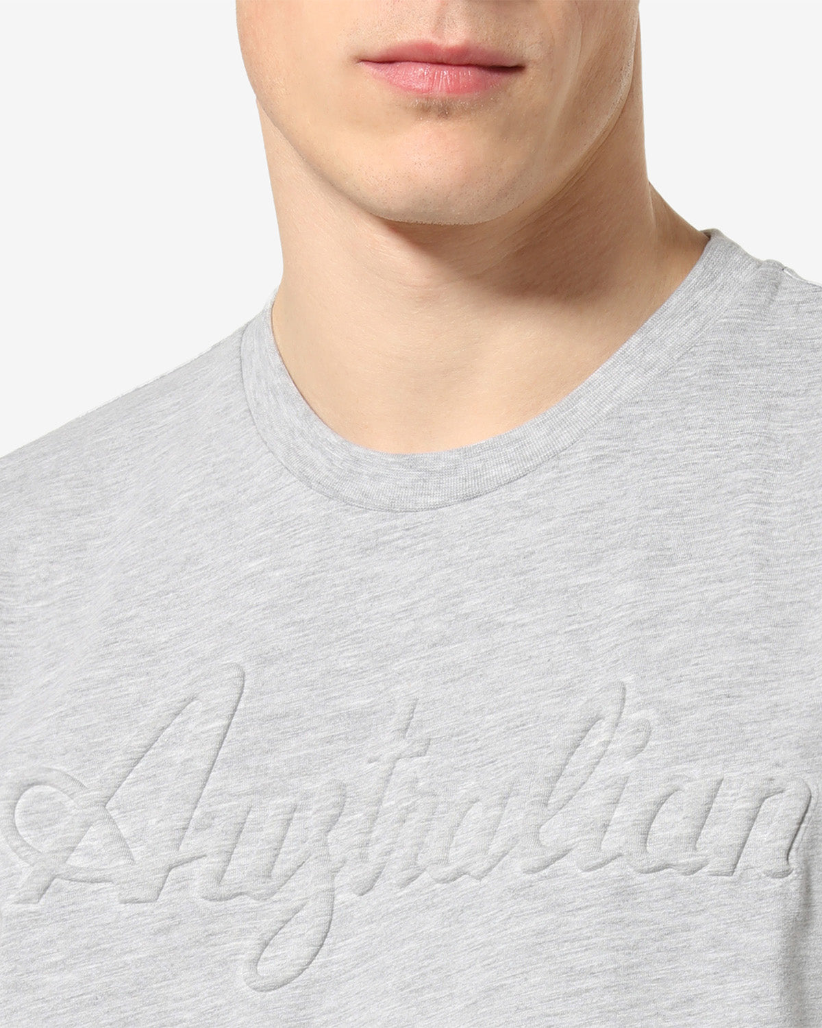 australian-3d-logo-t-shirt-maglietta-cotone-grigio-melange-regular-fit image 4
