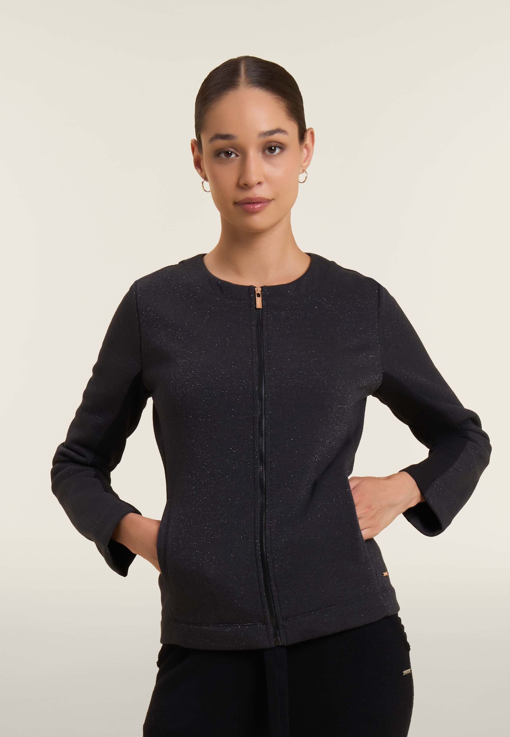 freddy-felpa-donna-full-zip-fronte-m-lange-lurex image 1