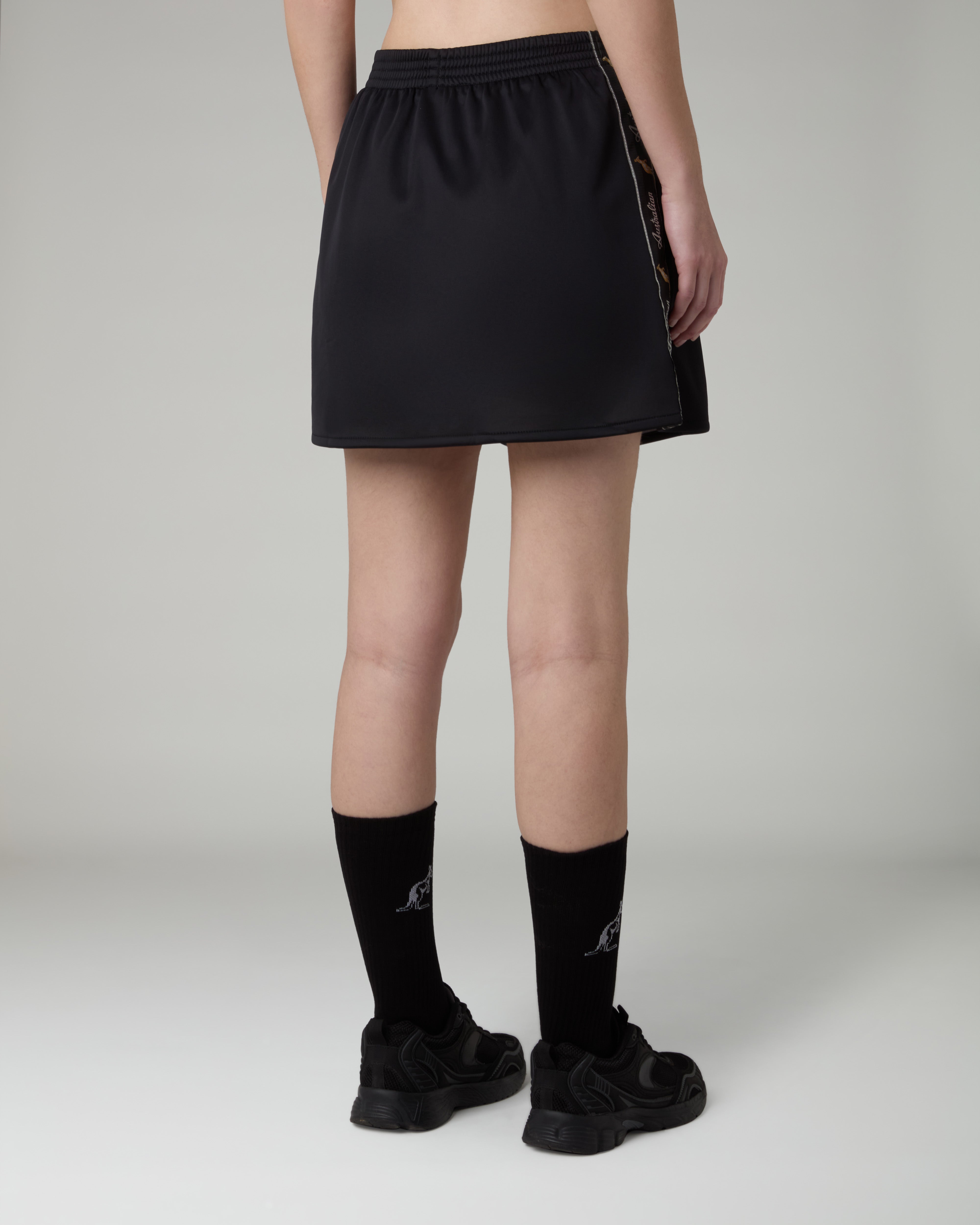 australian-black-tape-skirt-gonna-acetato-con-sottogonna image 3