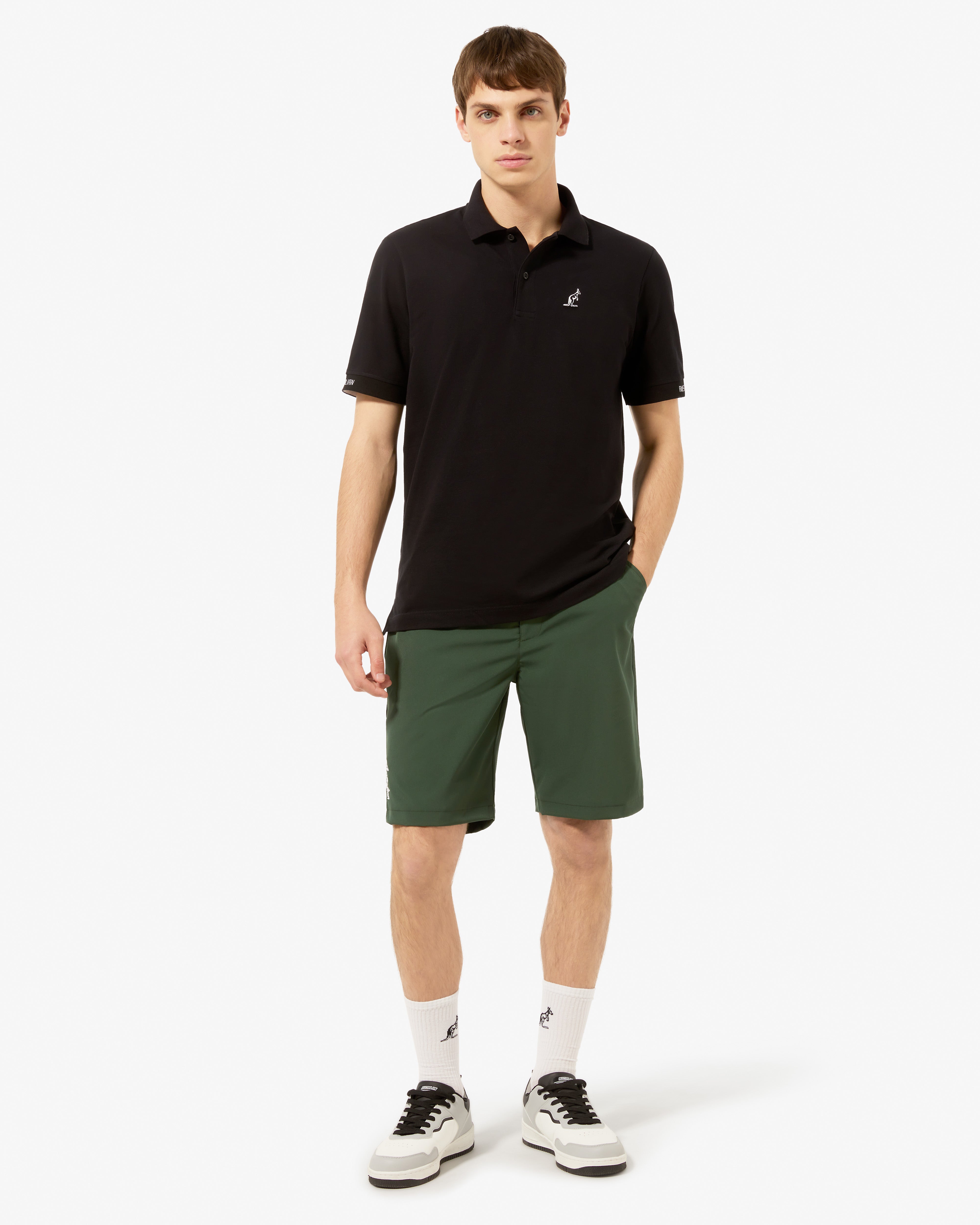 australian-collage-polo-shirt-nera-uomo image 2