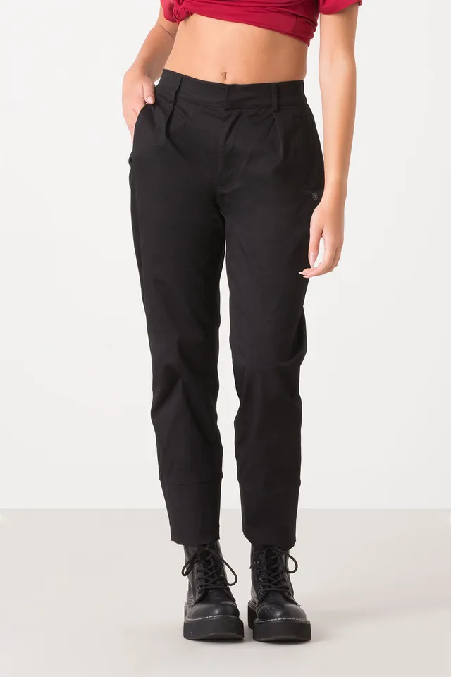 dimensione-danza-pantalone-donna-in-popeline-fondo-dritto-con-spacco image 1