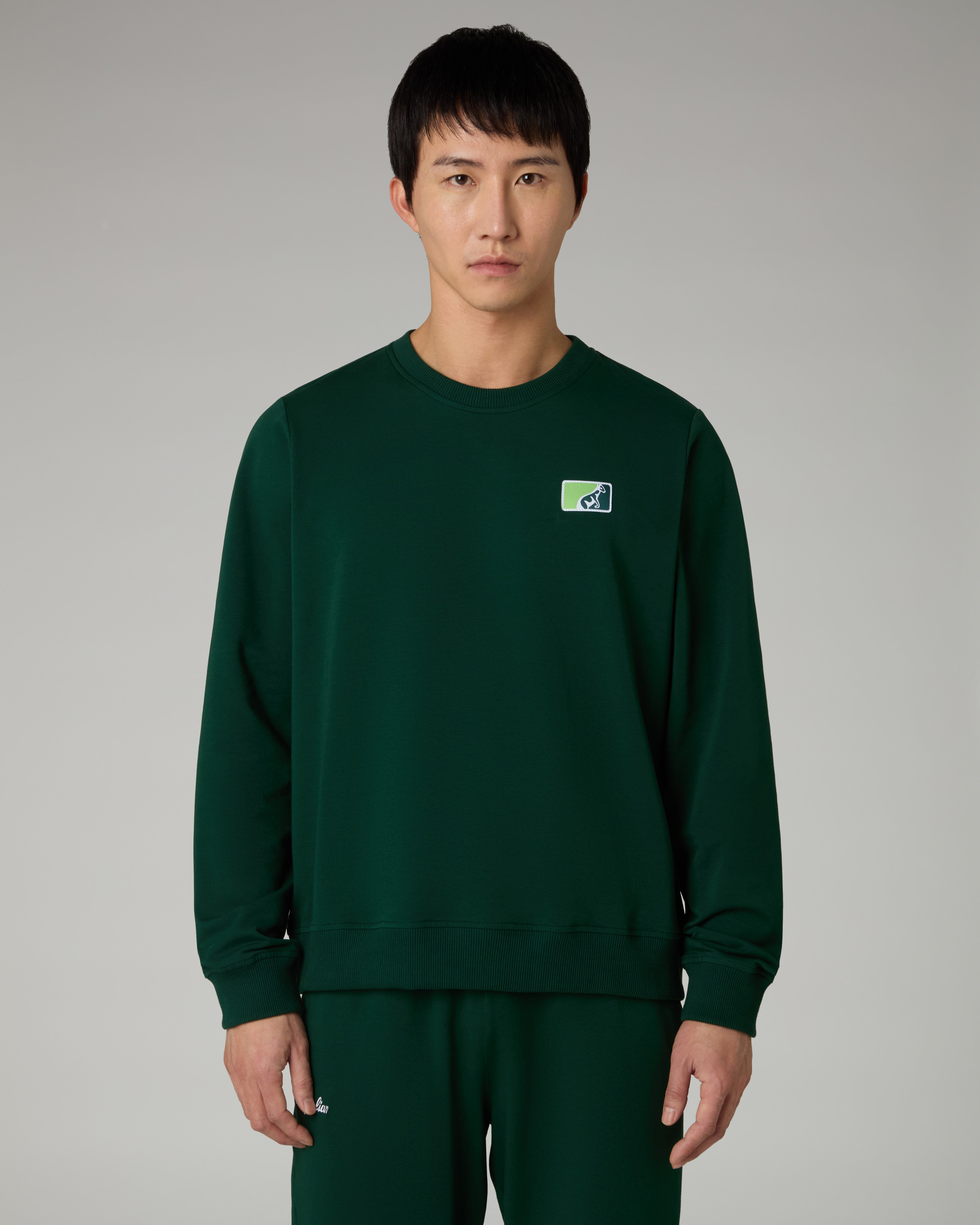 australian-easy-crewneck-felpa-girocollo-league-patch-uomo image 1