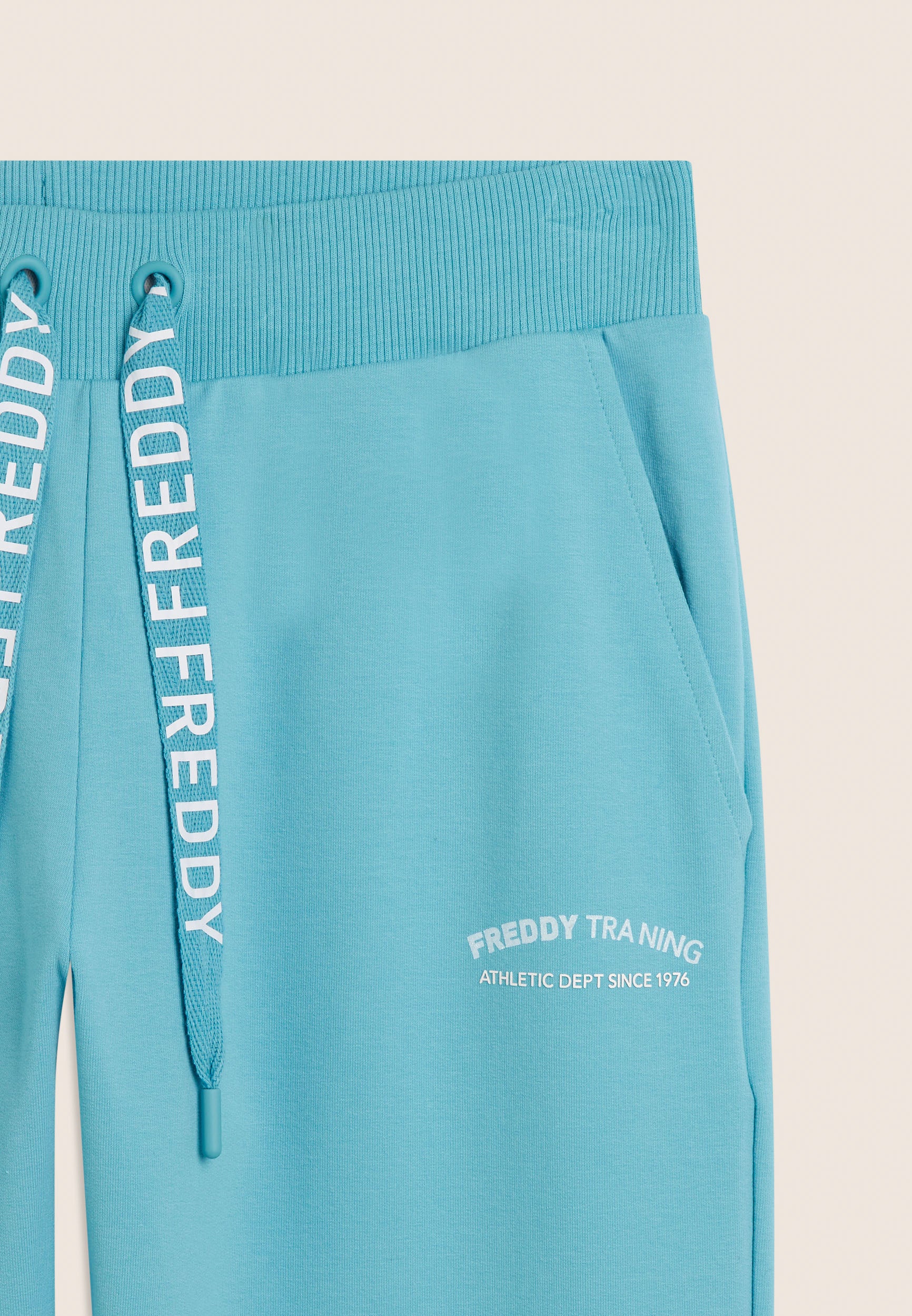 freddy-pantaloni-donna-7-8-spacchi-laterali-logo-freddy-french-terry image 8