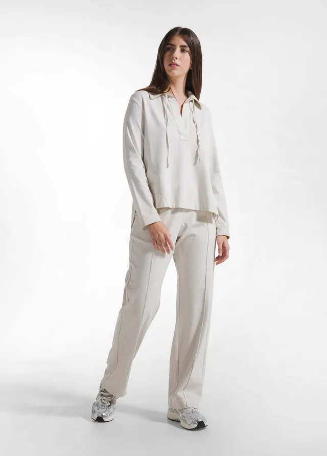 deha-pantaloni-d42335-dritti-effetto-sfumato-beige image 1