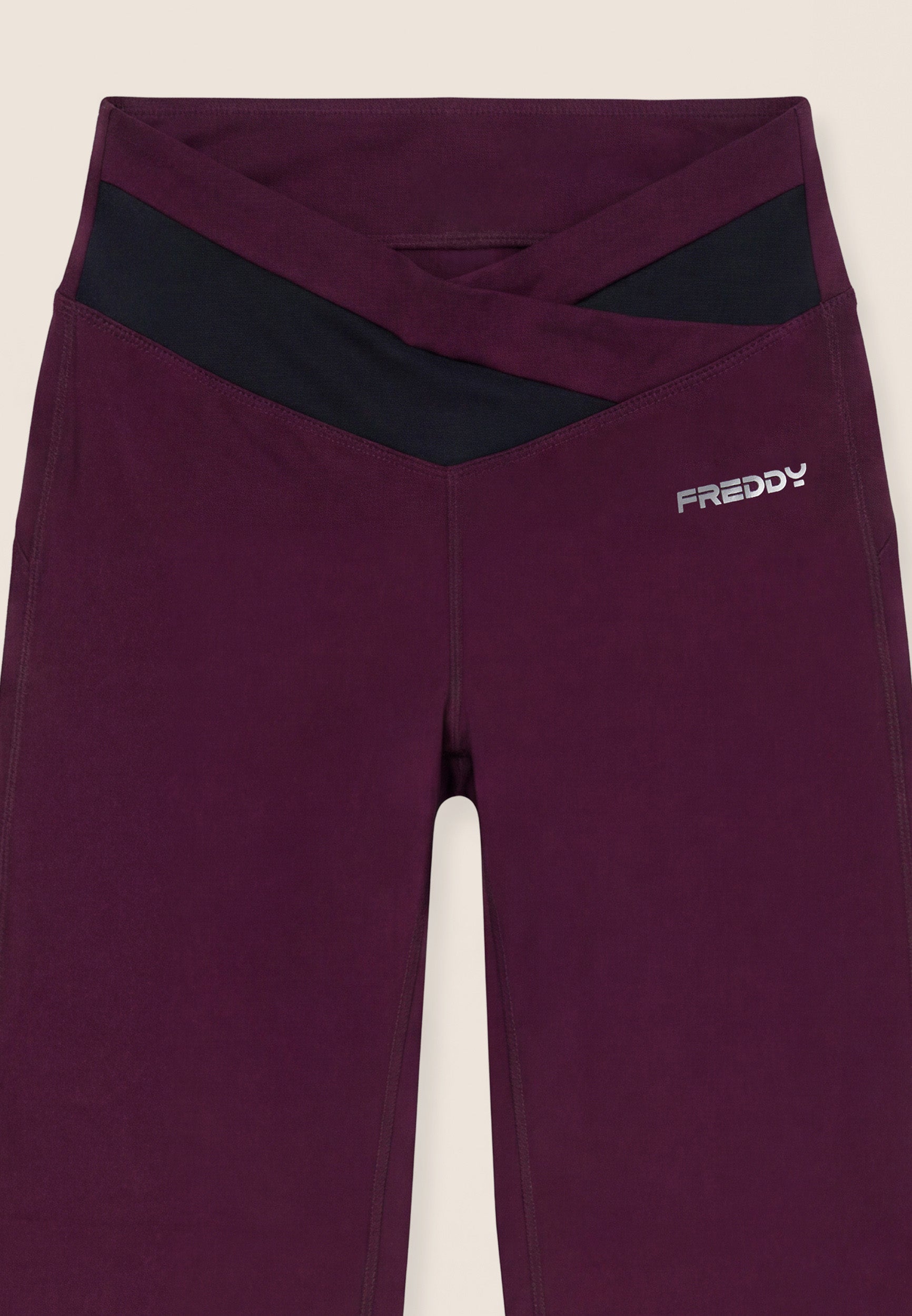 freddy-leggings-flare-mano-pesca-vita-alta-a-incrocio image 3