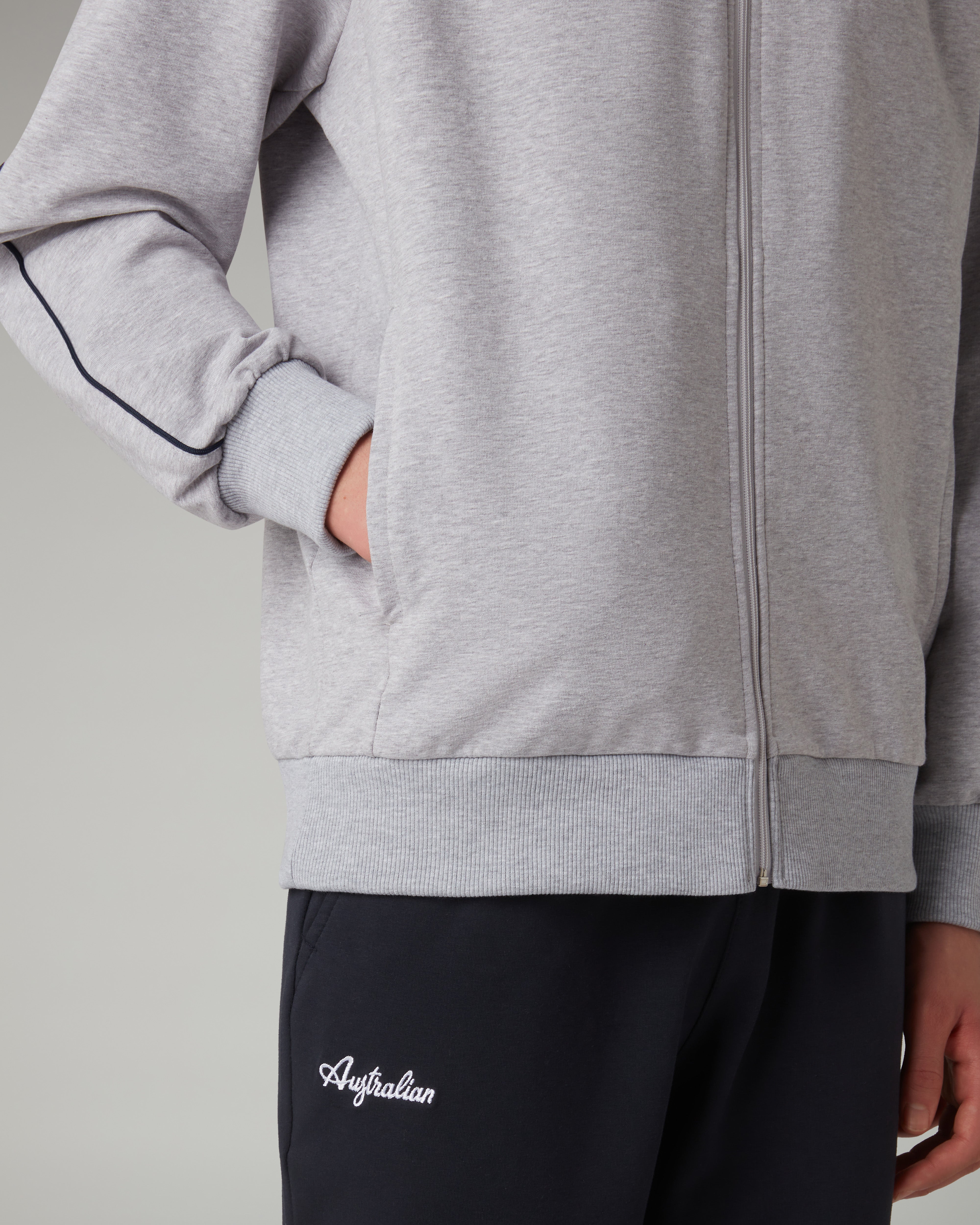 australian-elegance-tracksuit-tuta-grigio-melange image 5
