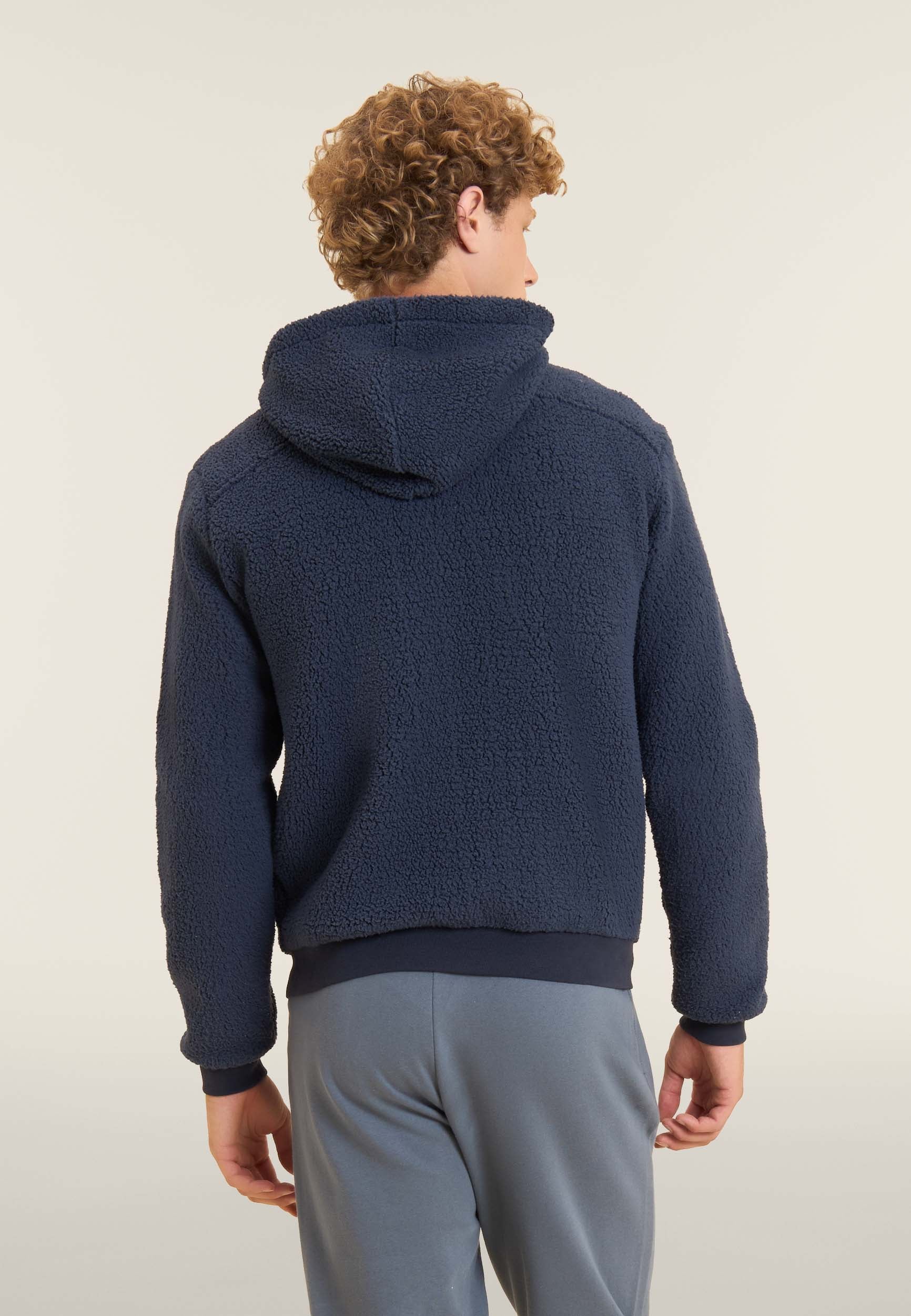 freddy-felpa-uomo-in-pile-sherpa-con-cappuccio-in-jersey image 3