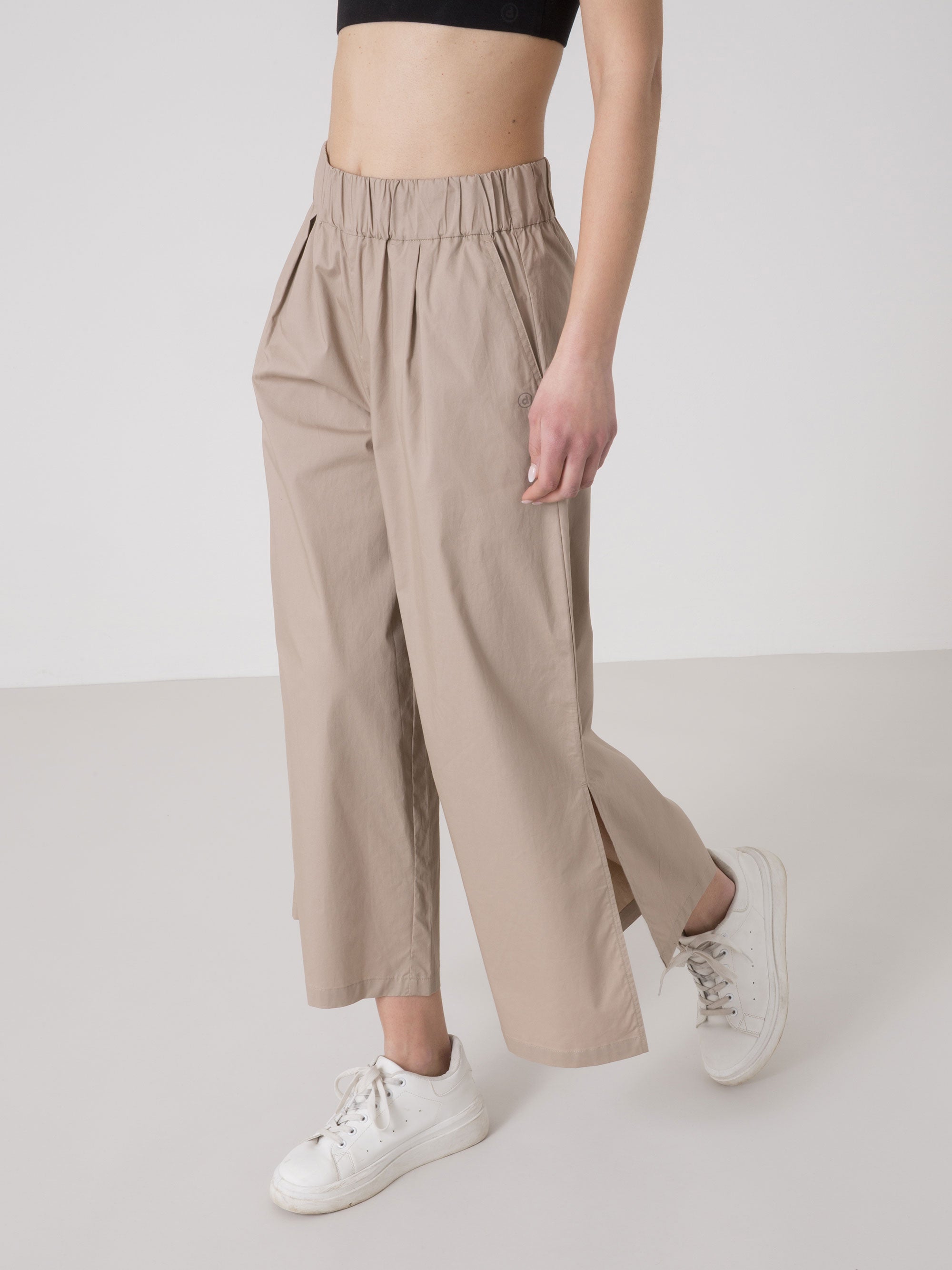 dimensione-danza-pantalone-ampio-donna-in-popeline-con-spacchi-laterali image 5