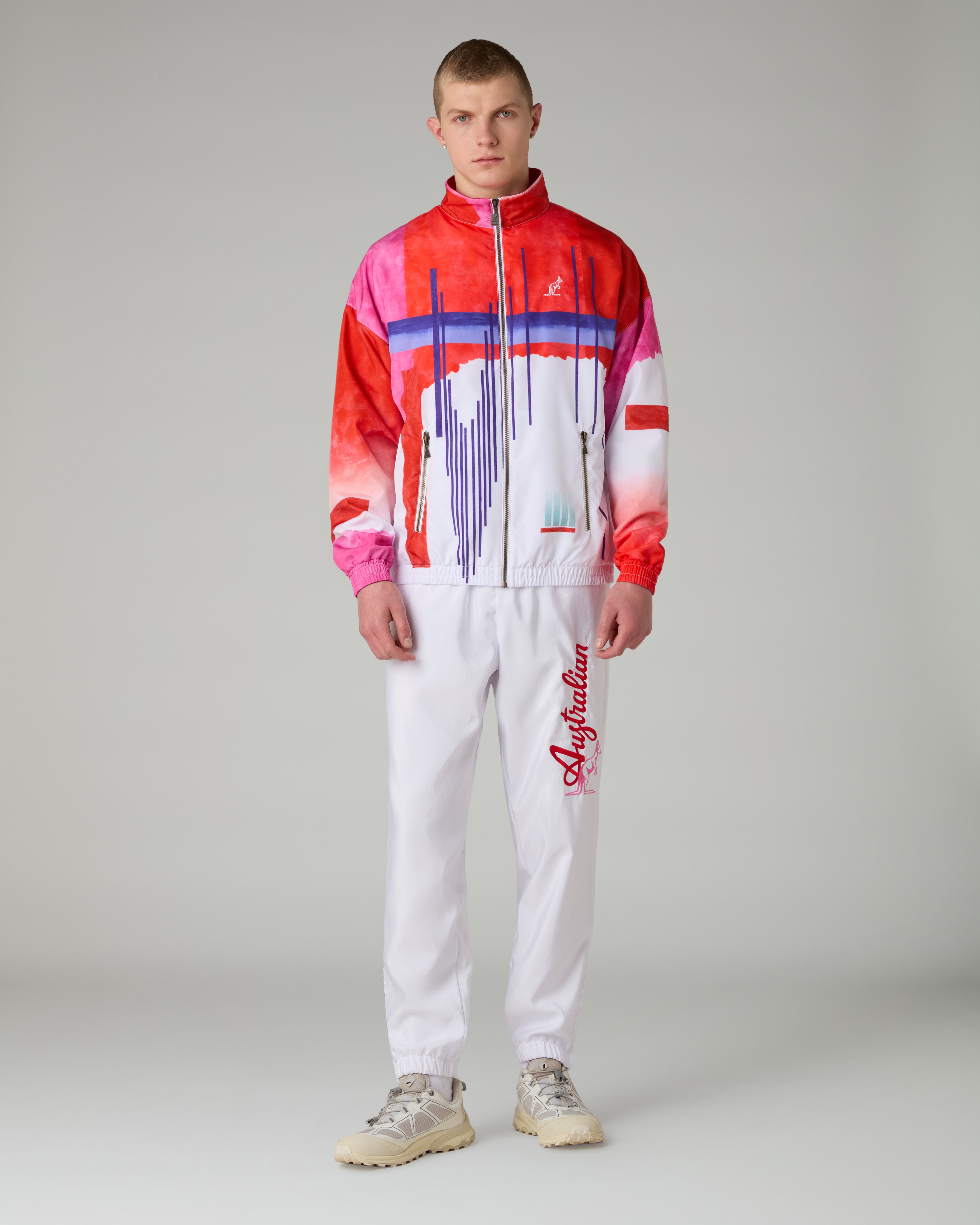australian-goran-bumper-track-pant-pantalone-antibes-bianco-con-fodera-mesh image 2