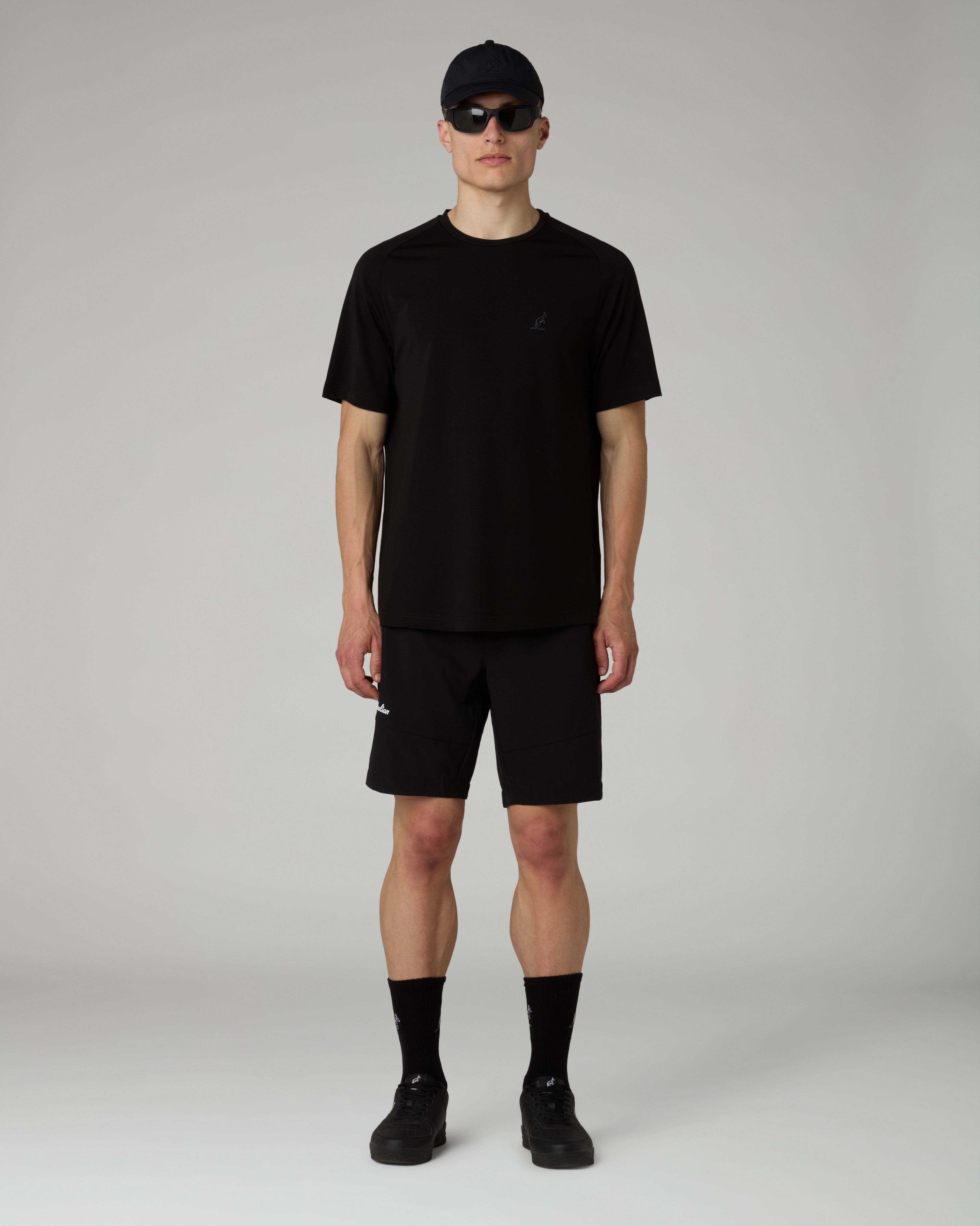 australian-city-slam-short-nero-short-bi-elastico-slam-con-zip image 2