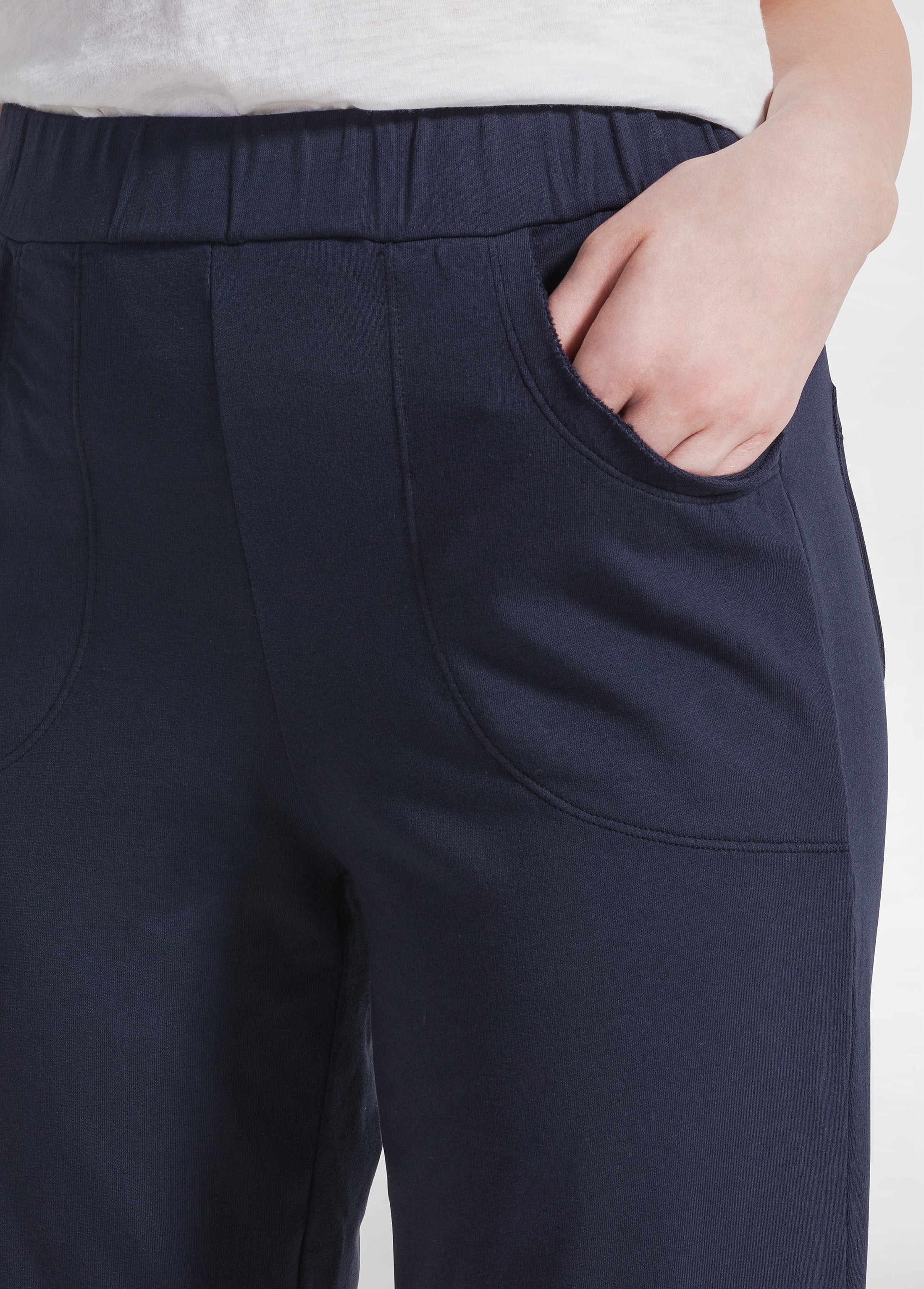deha-pantaloni-slim-fit-in-cotone-stretch-blu image 2