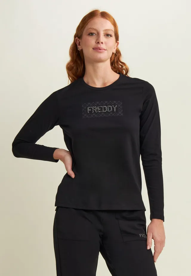 freddy-t-shirt-comfort-manica-lunga-retro-stampato image 1