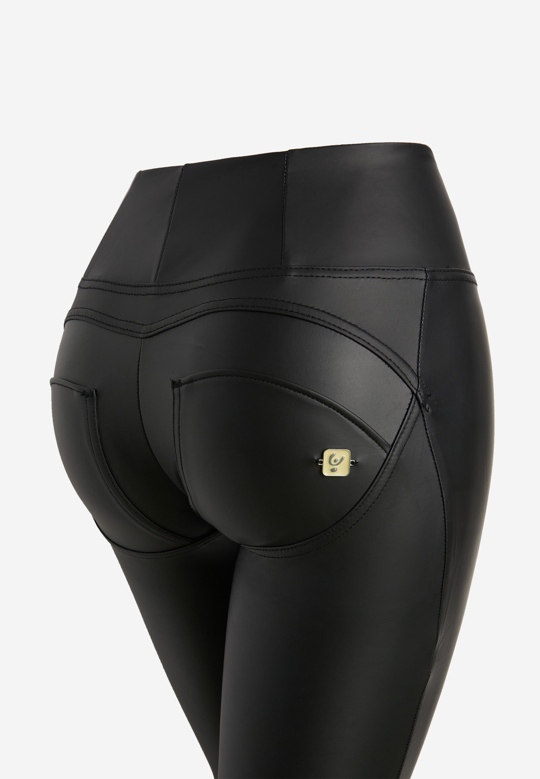 freddy-wr-up-pantaloni-push-up-clessidra-vita-alta-similpelle-eco-donna image 6