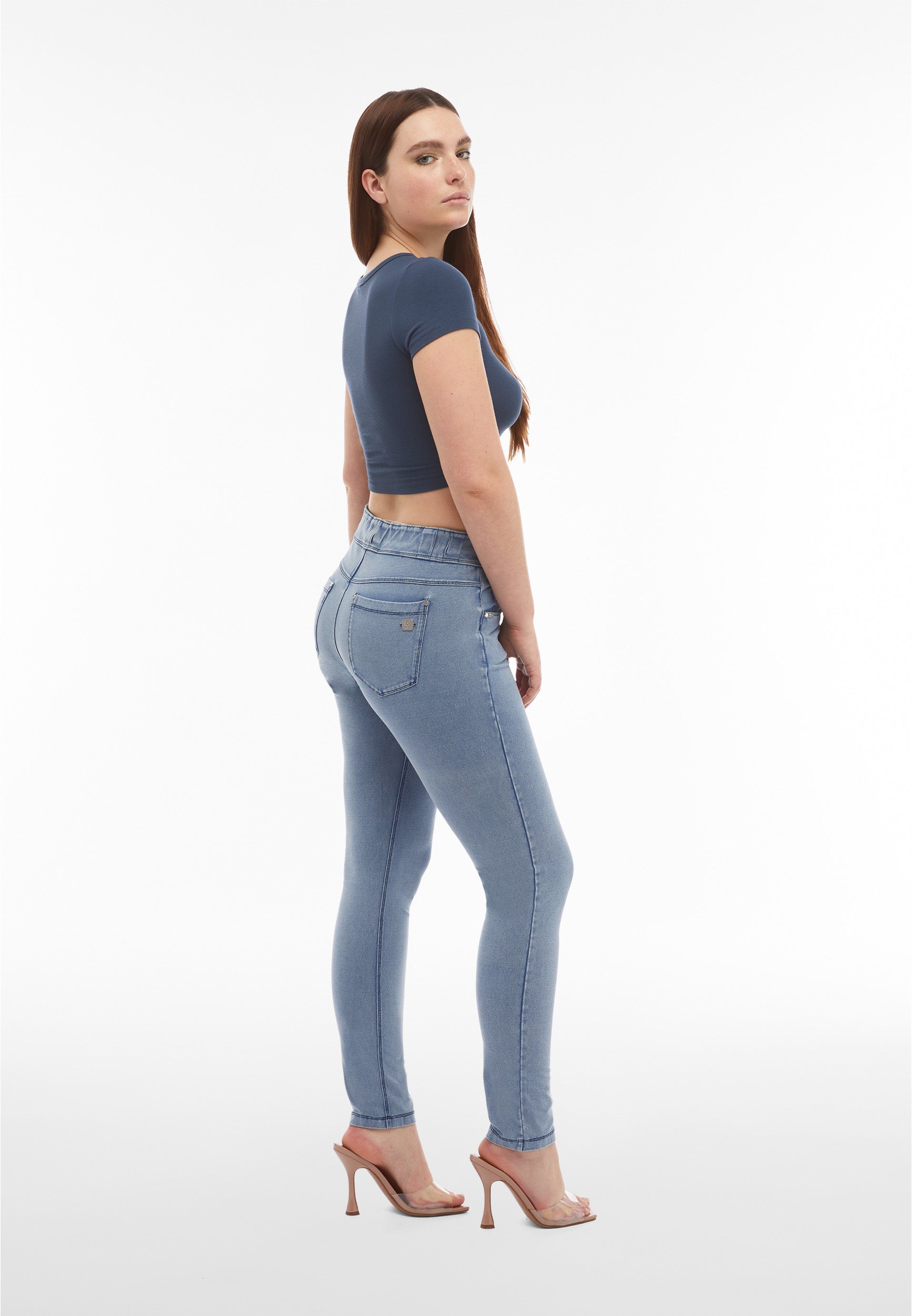 freddy-n-o-w-pantaloni-skinny-vita-media-in-jersey-denim image 3