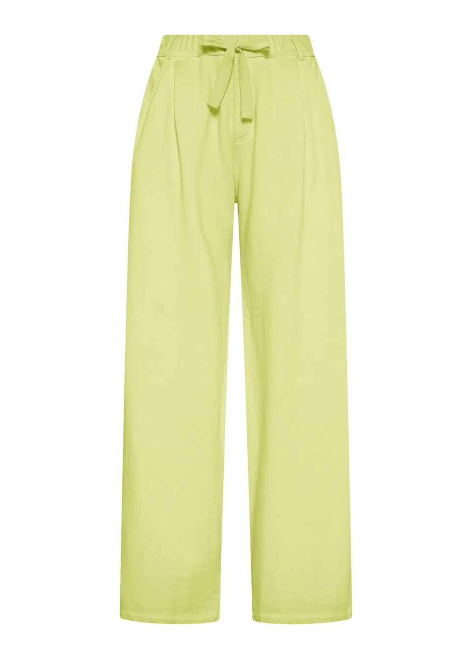 deha-d42798-pantaloni-wide-leg-effetto-sfumato-giallo image 1