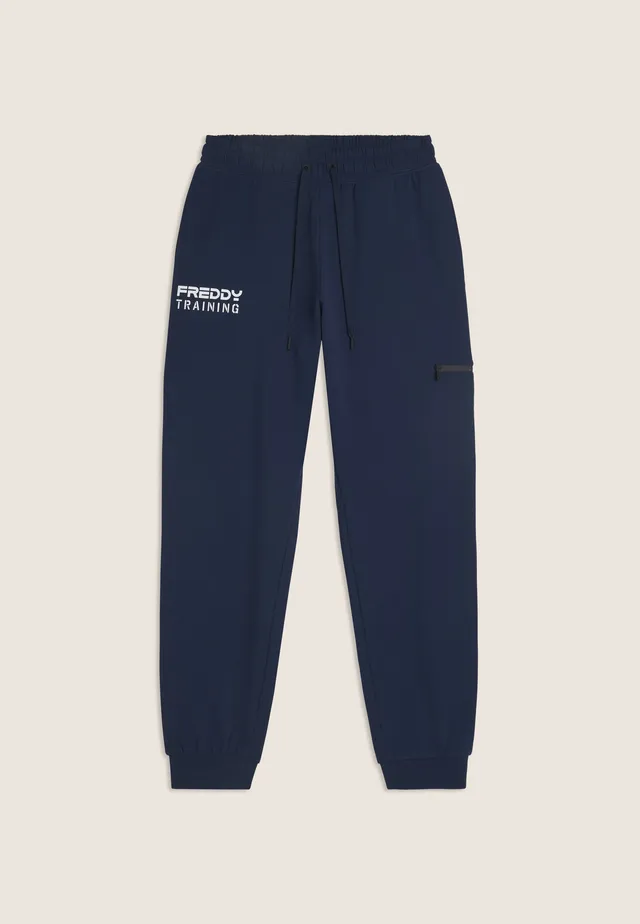 freddy-pantaloni-regular-uomo-con-tasca-zip-sulla-gamba image 1