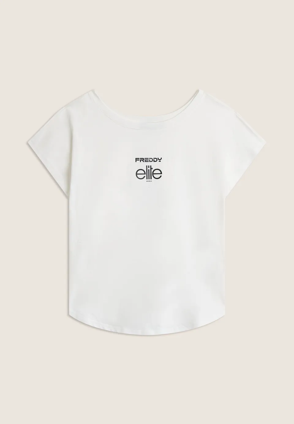freddy-x-elite-t-shirt-bi-fronte-donna-in-jersey-di-cotone-elasticizzato image 1