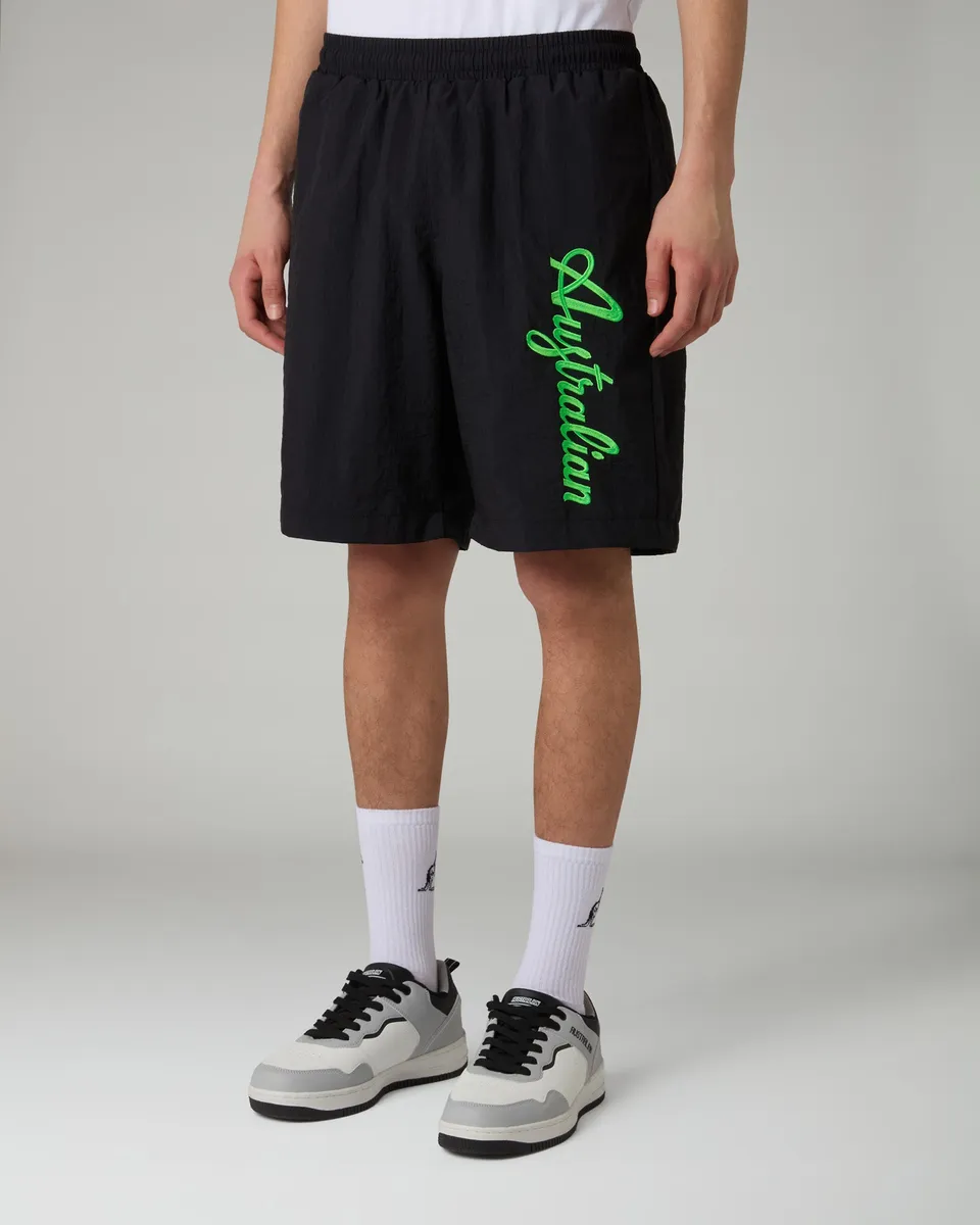 australian-league-short-embroidery-logo-nero image 1
