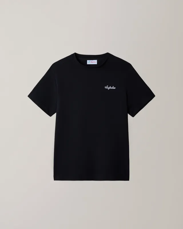 australian-easy-t-shirt-t-shirt-in-piquet-tecnico-nero-regular-fit image 1