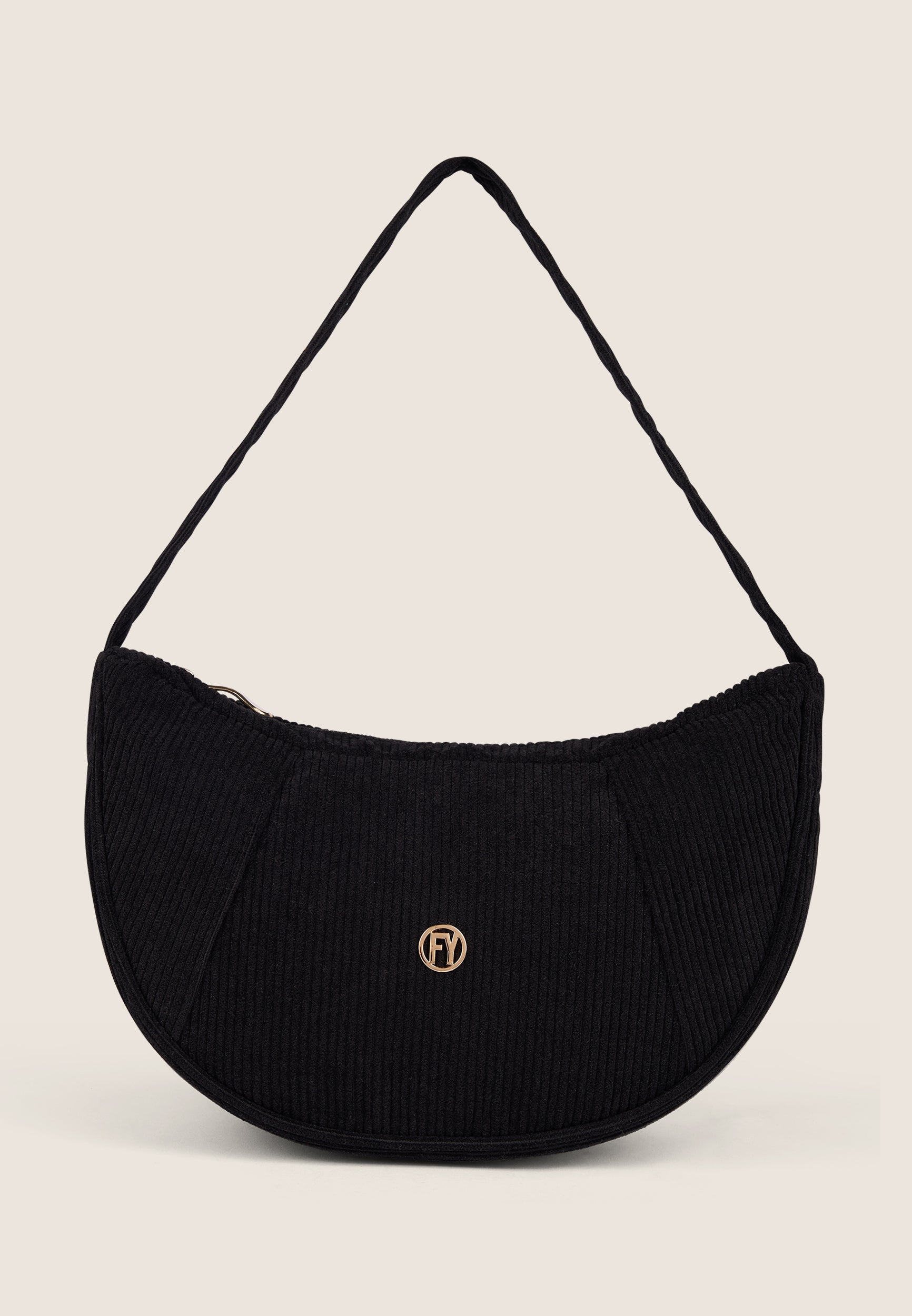 freddy-borsa-a-spalla-velluto-a-coste-logo-fy-dorato image 2