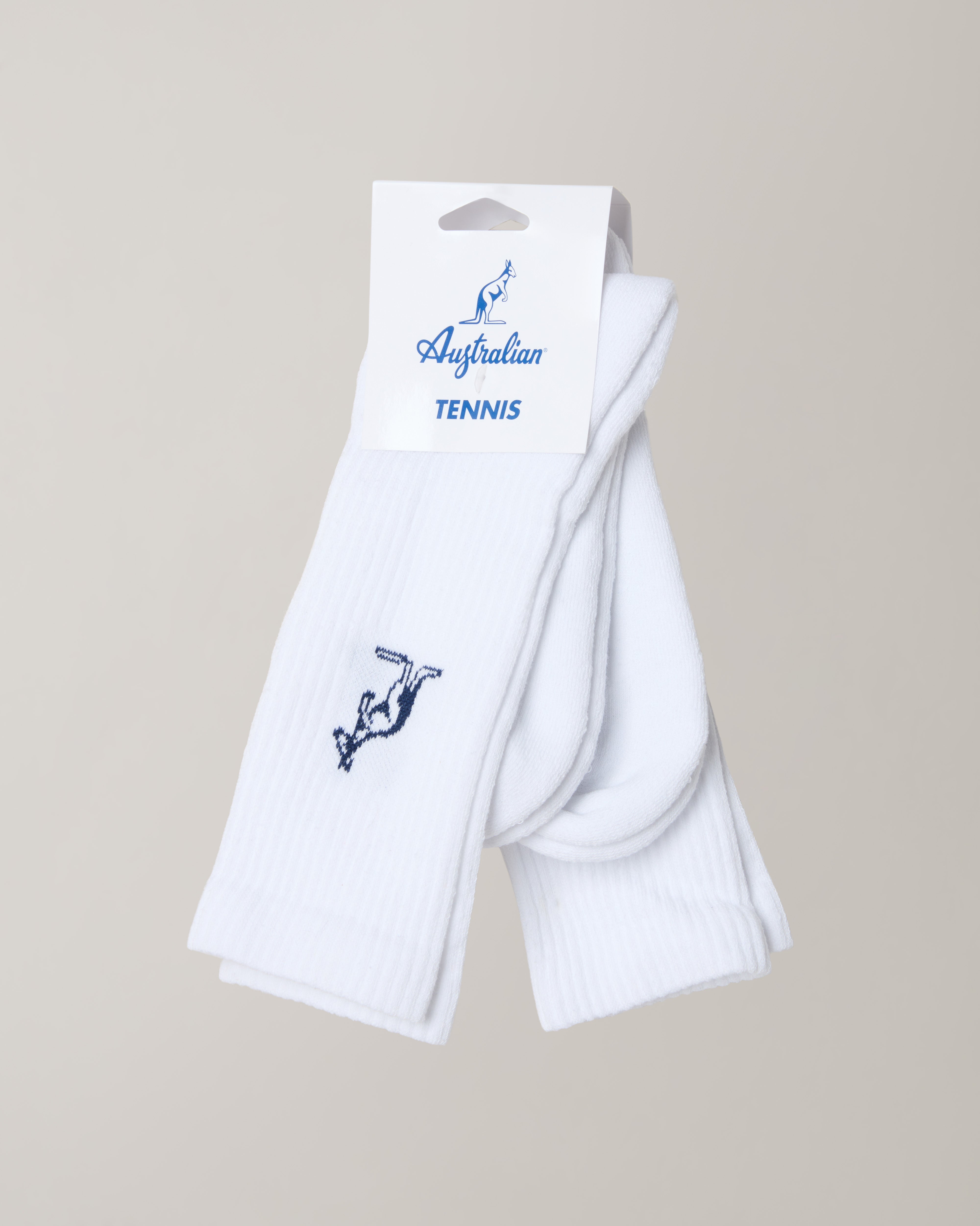 australian-bi-pack-calze-cotone-bianche-tennis-2-paia image 2