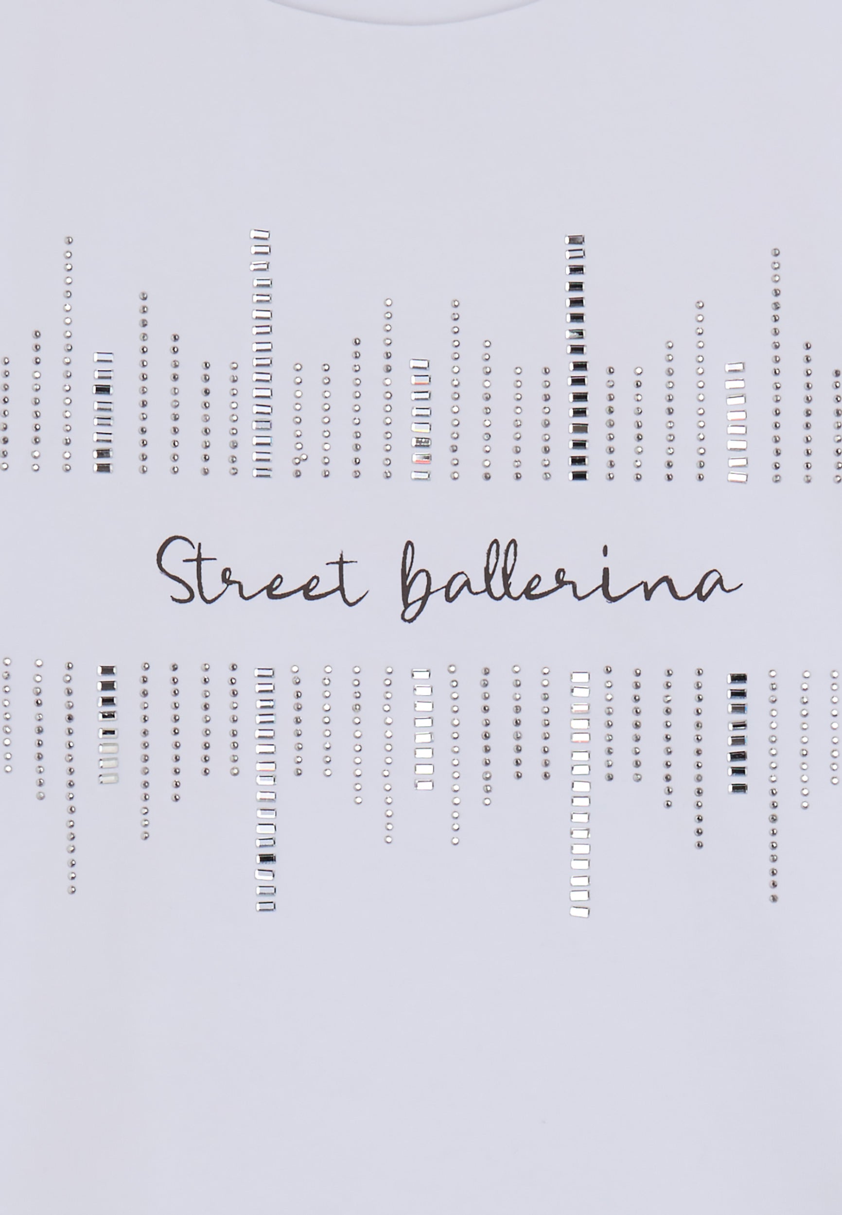 freddy-t-shirt-bambina-street-ballerina-con-strass-in-jersey image 7