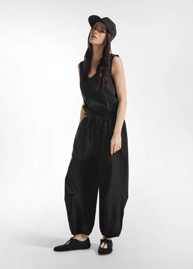 deha-d22698-jogger-in-nylon-stretch-nero image 1