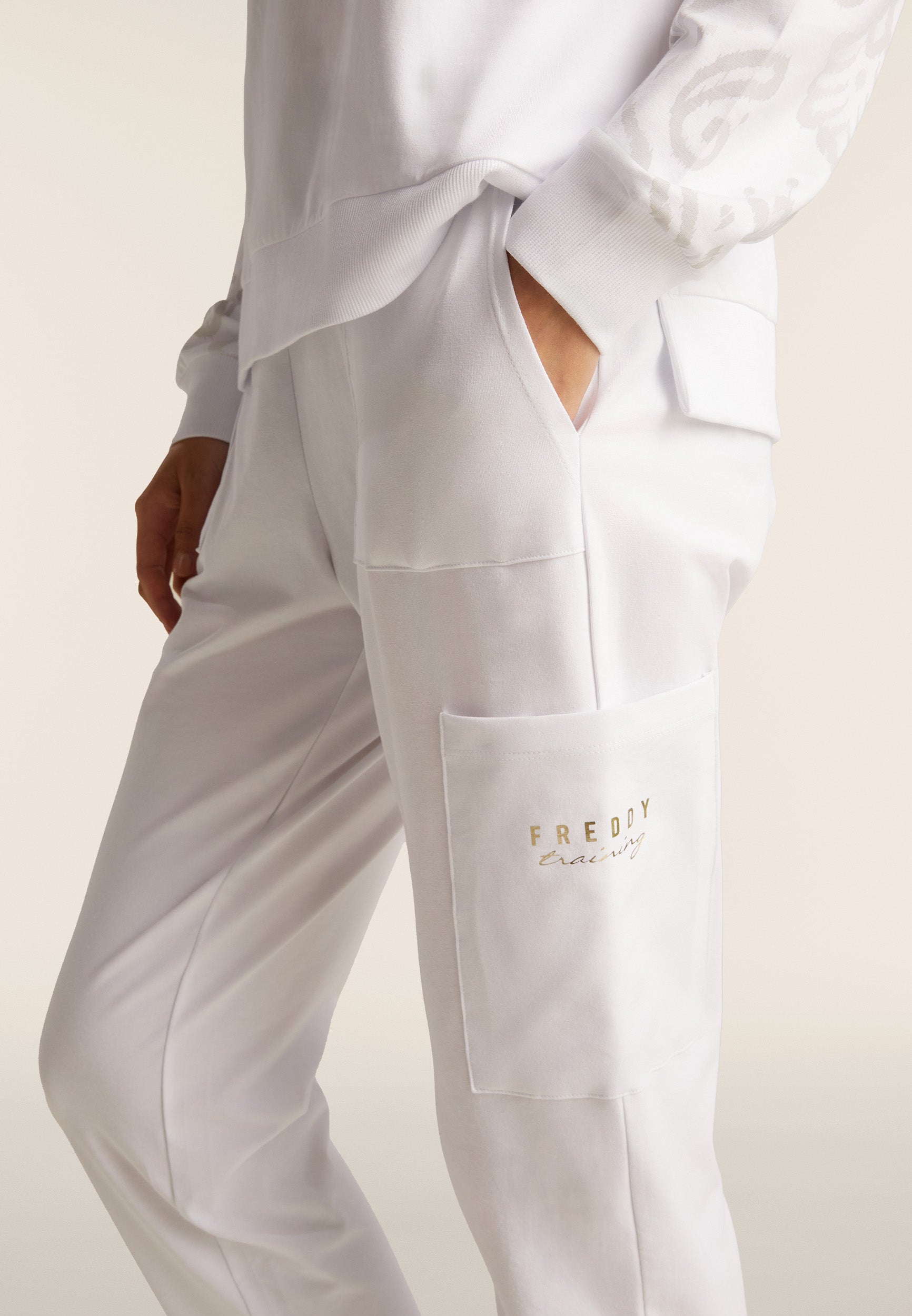 freddy-pantaloni-sportivi-donna-con-fascia-vita-floreale image 2