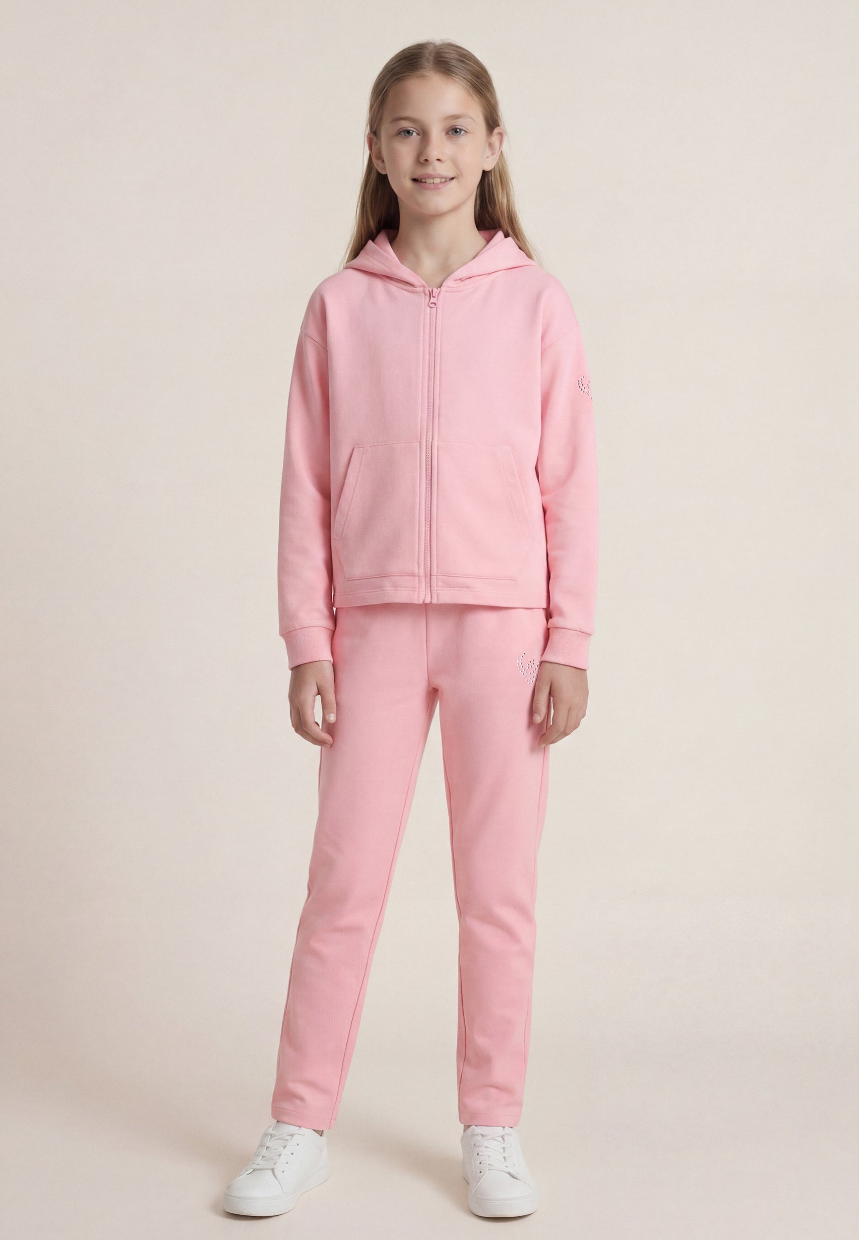 freddy-pantaloni-sportivi-jogger-bambina-logo-strass image 2