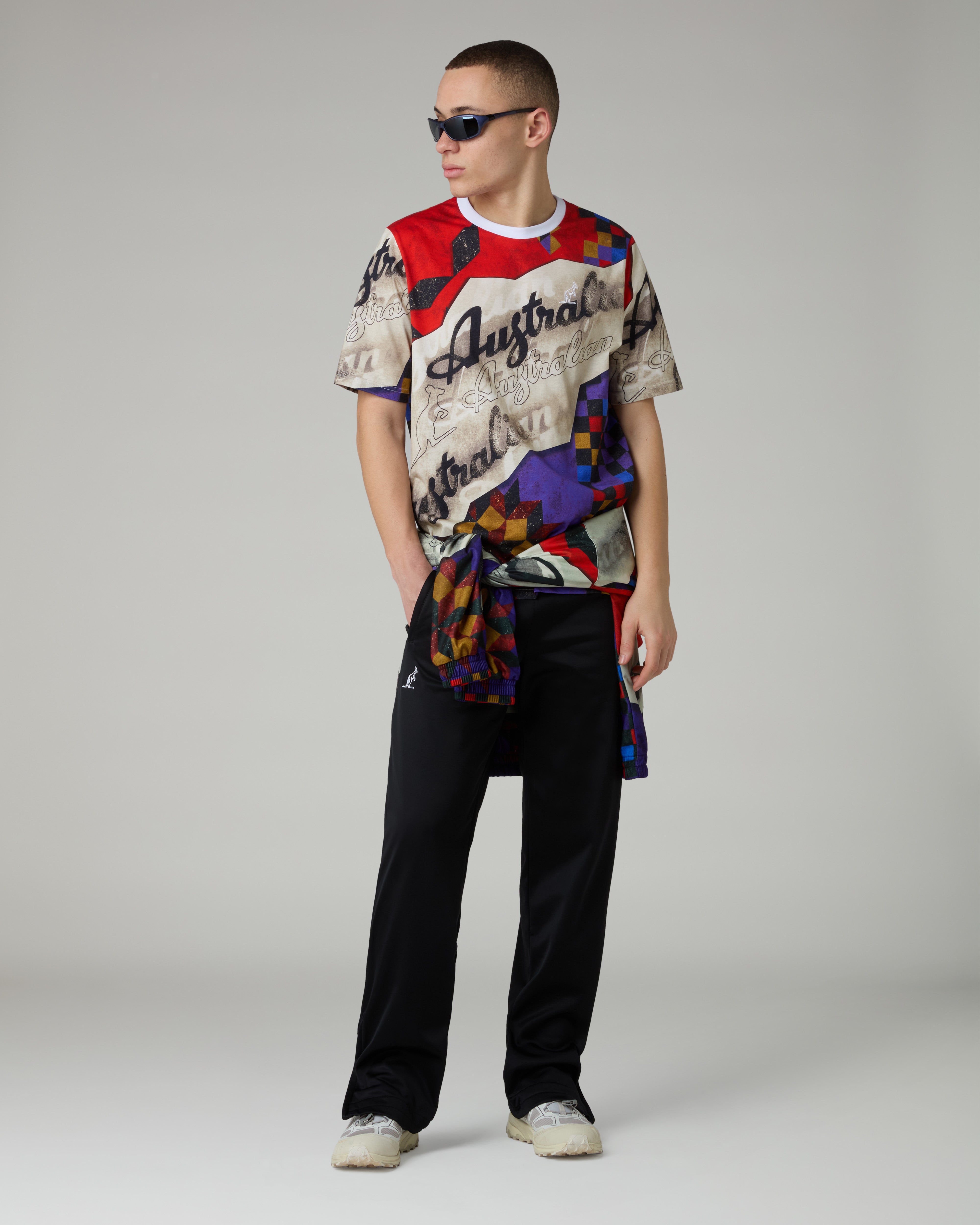 australian-new-ego-t-shirt-in-cotone-logo-ricamato image 2