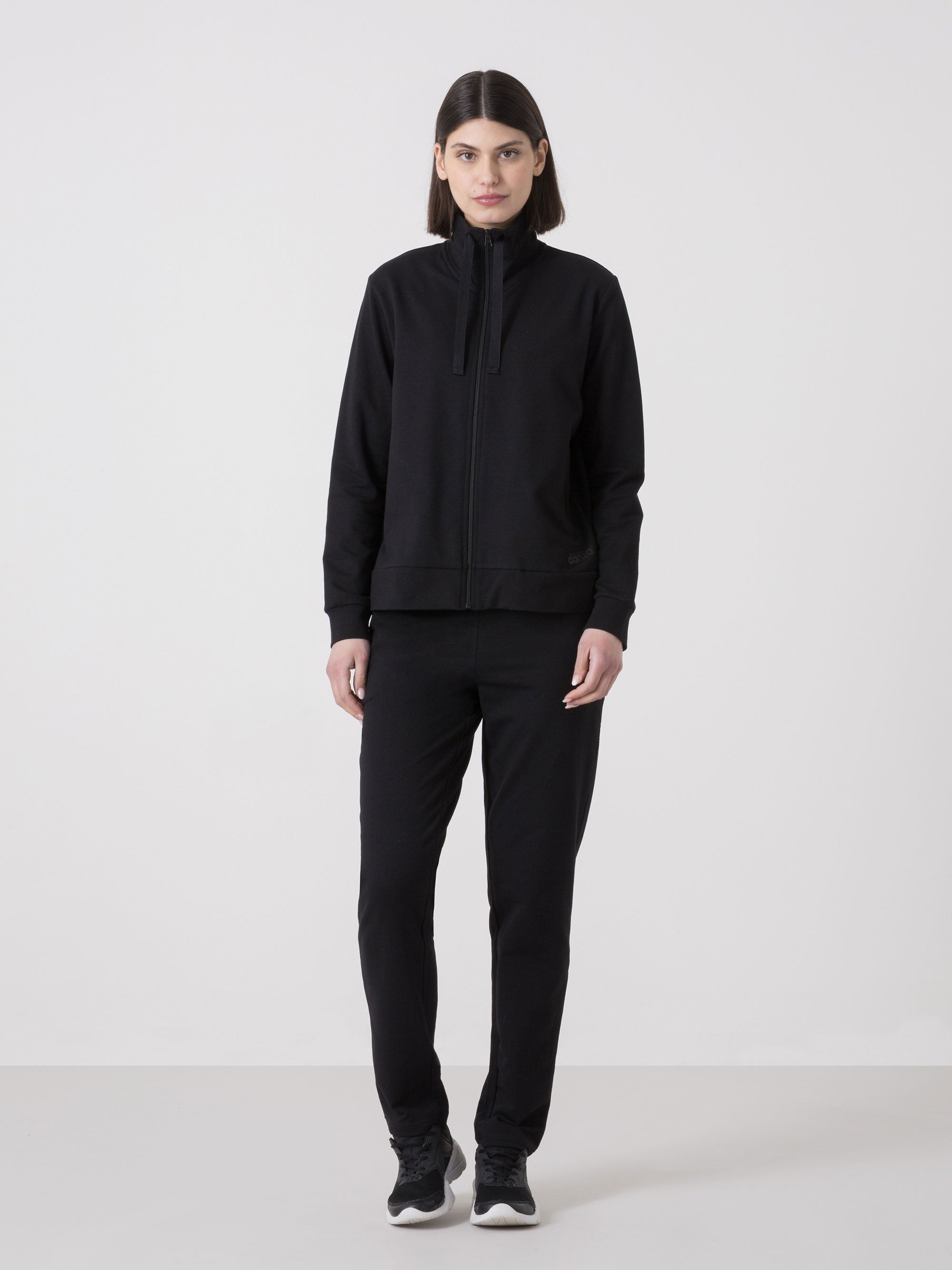 dimensione-danza-tuta-donna-full-zip-felpa-non-garzata-pantaloni-stretch image 1