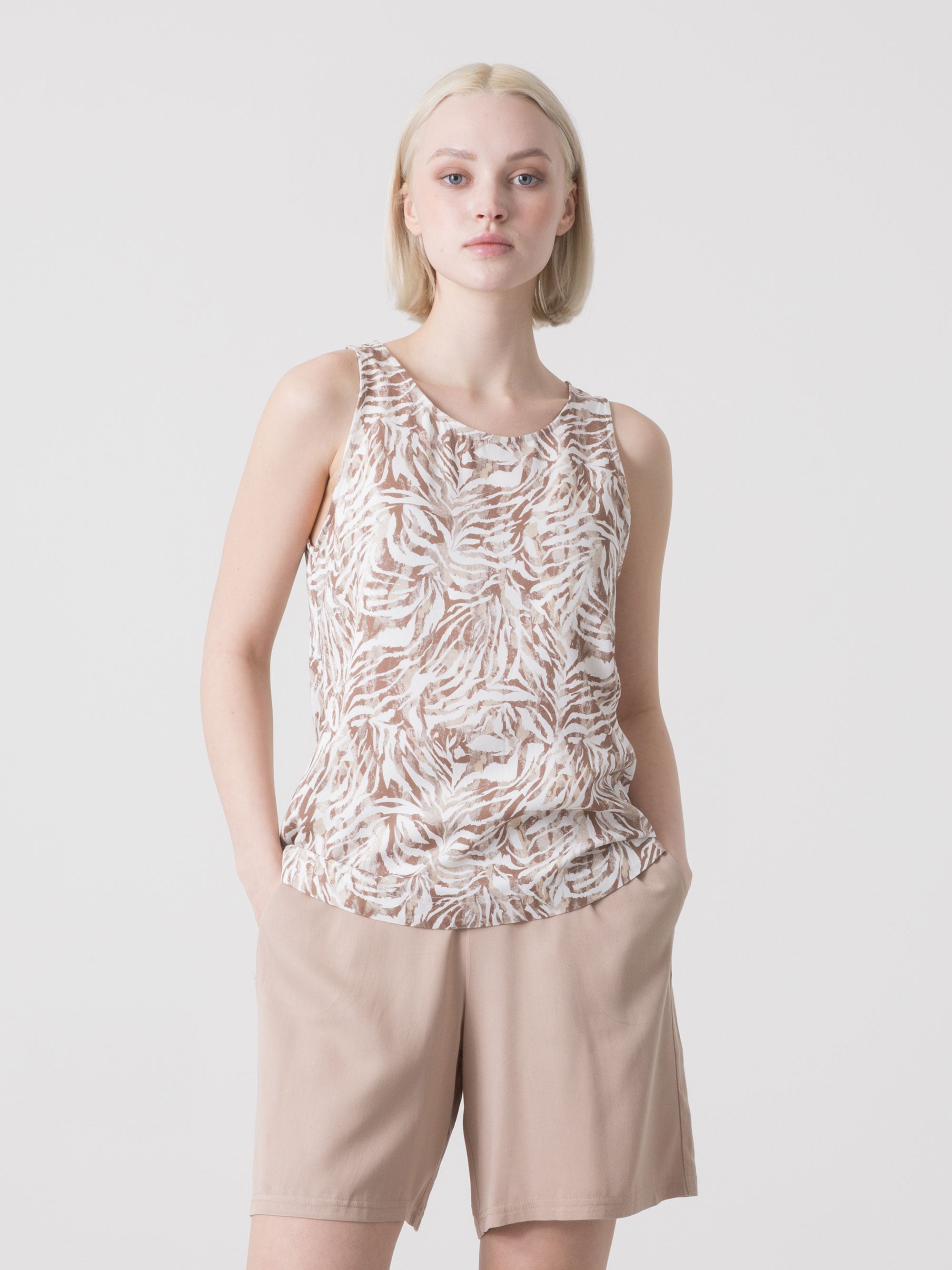 dimensione-danza-tank-top-donna-safari-in-viscosa-con-stampa-all-over image 1
