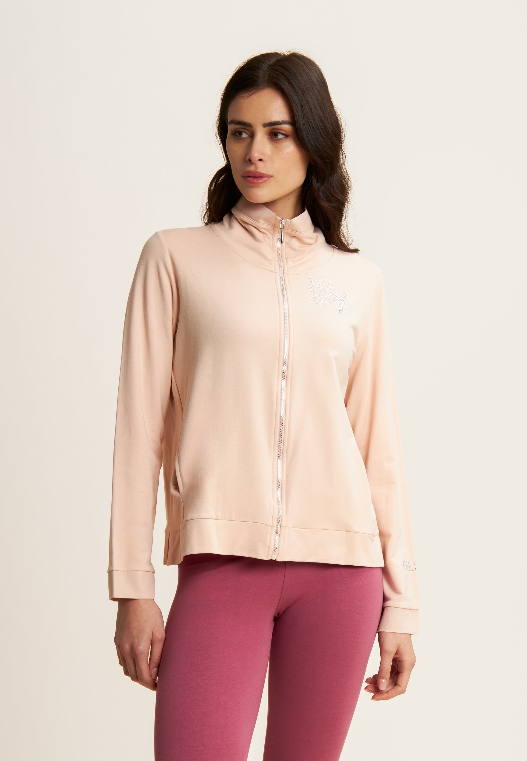 freddy-felpa-zip-collo-alto-french-terry-modal-effetto-seta image 1