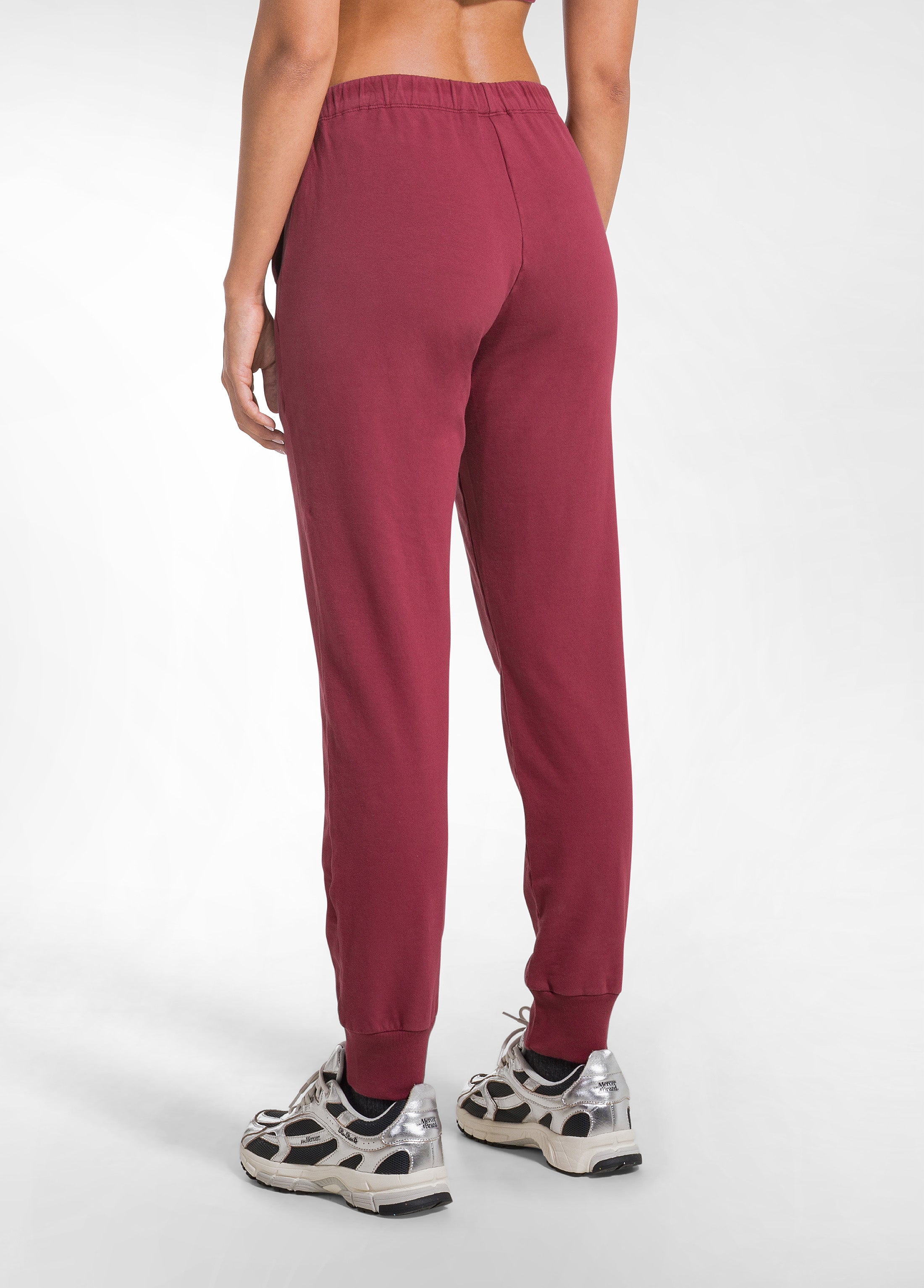 deha-pantalone-jogger-in-cotone-stretch-rosso image 3