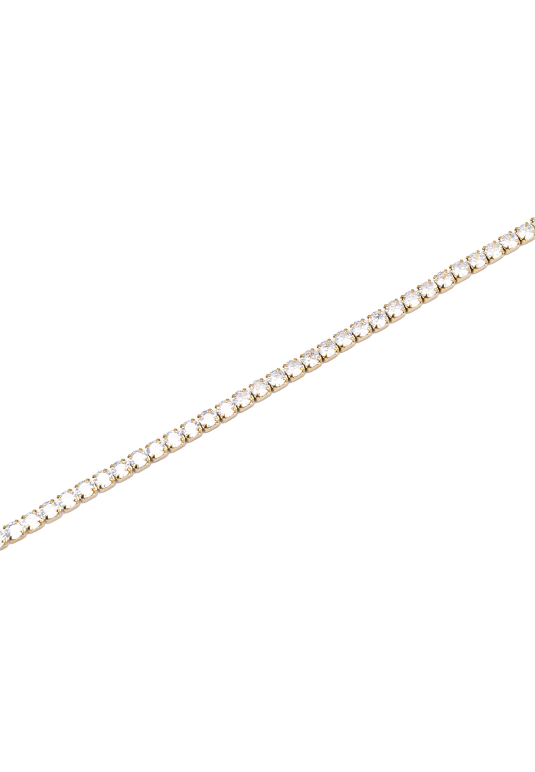freddy-bracciale-tennis-in-acciaio-dorato-con-gemme-bianche-4-mm image 2
