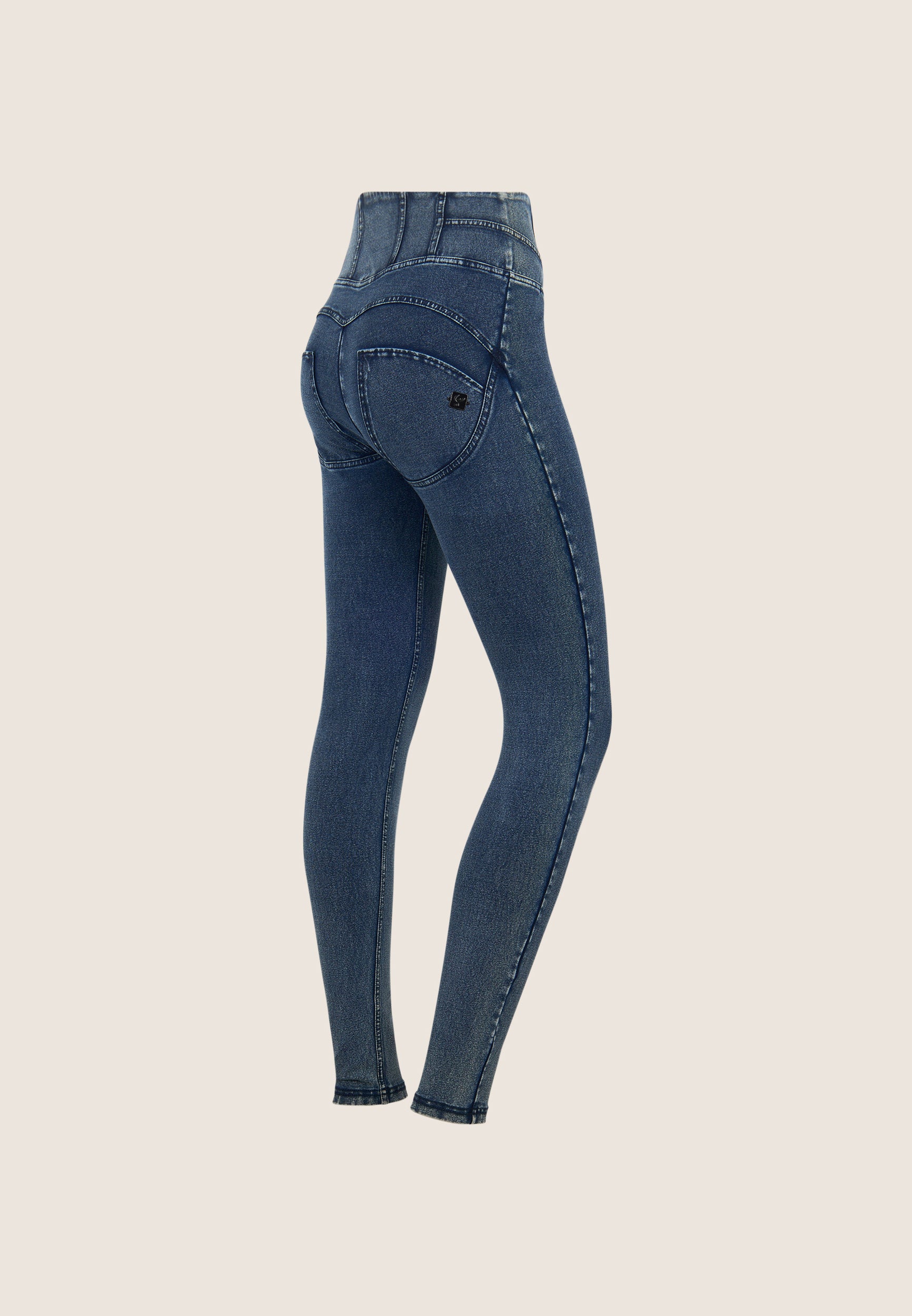 freddy-wr-up-pantaloni-superskinny-effetto-denim-vita-alta image 7