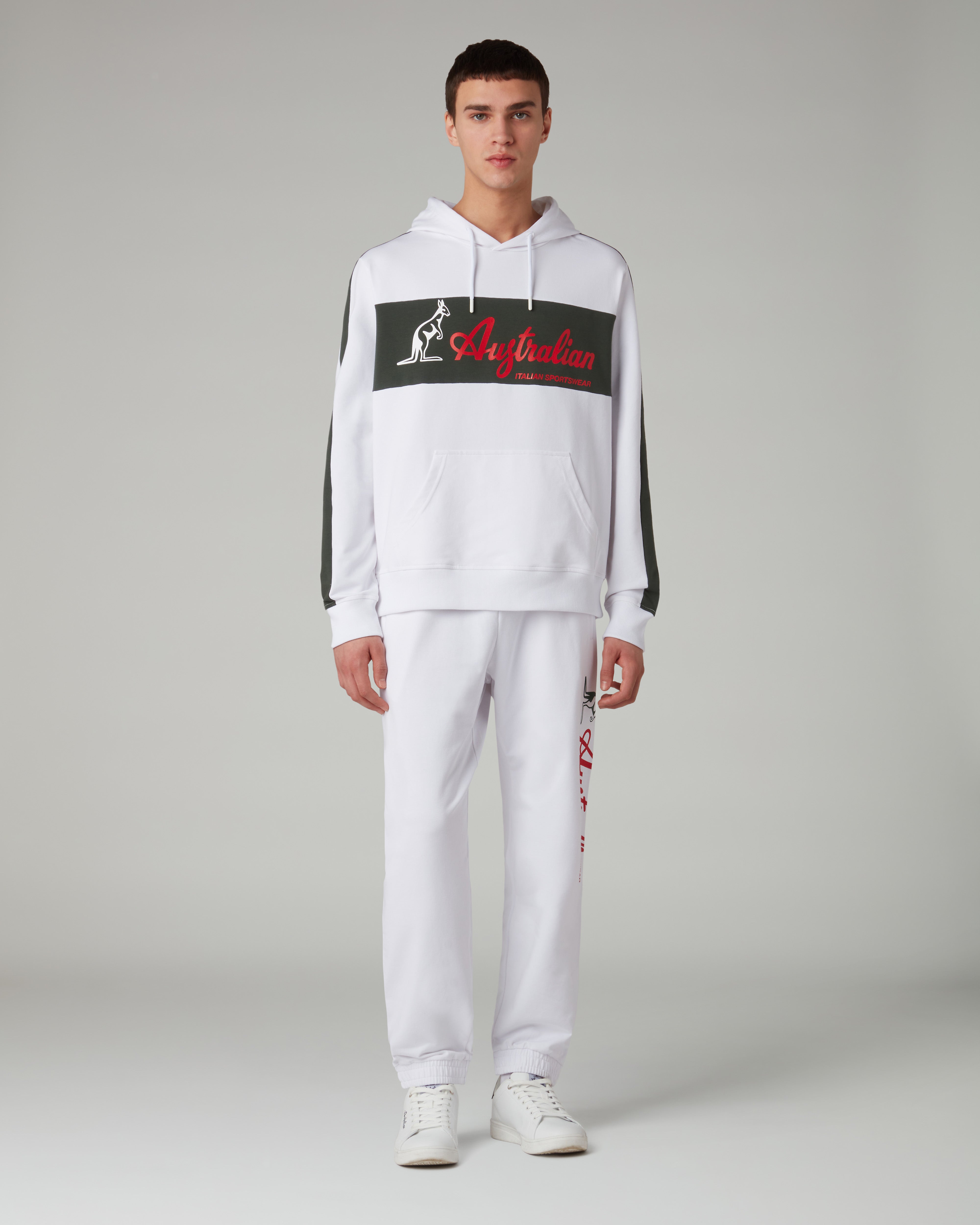 australian-elio-hoodie-felpa-con-cappuccio-uomo-bianca image 2