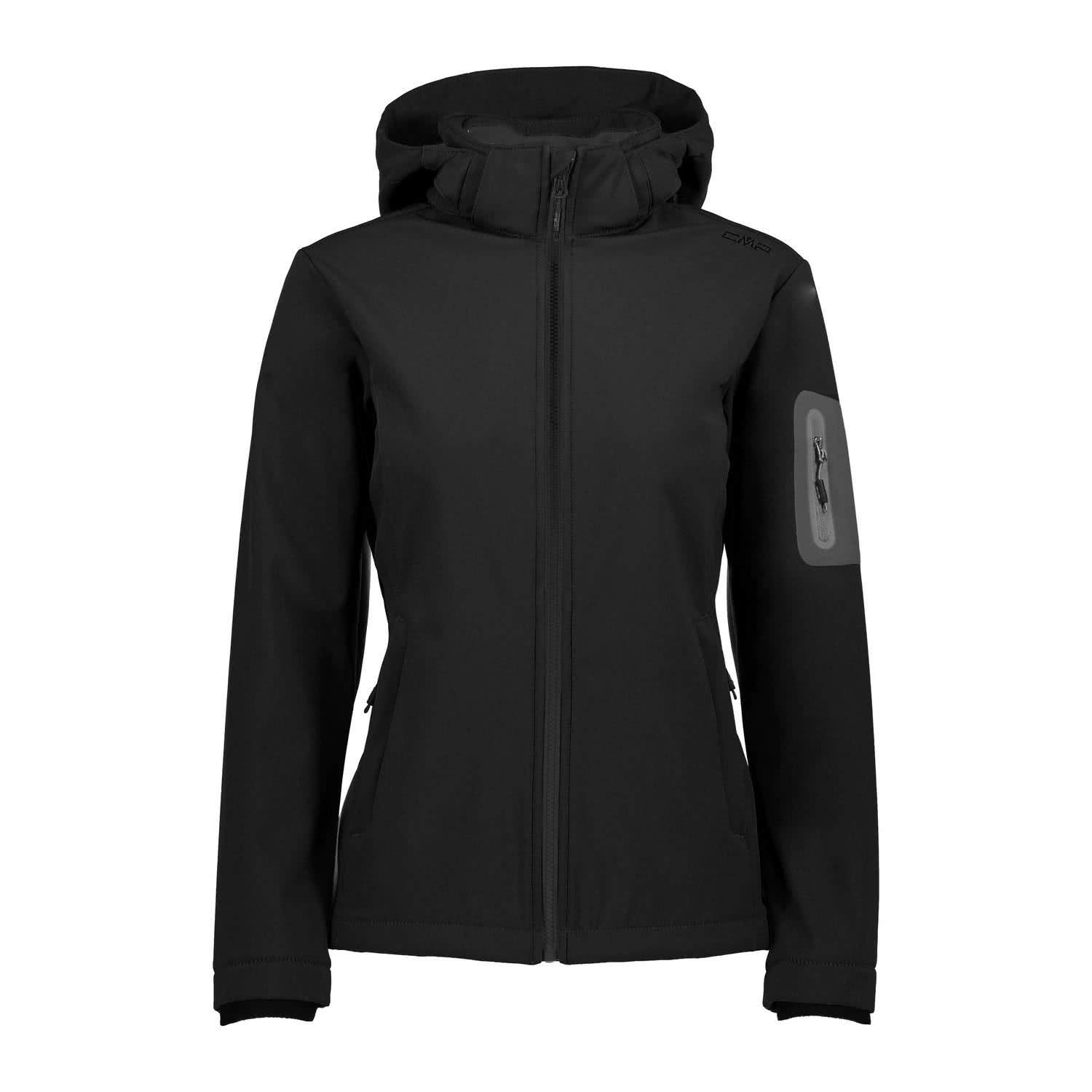 cmp-rigel-giacca-in-softshell-da-donna-con-cappuccio-removibile-nero-01-taglia-5 image 1