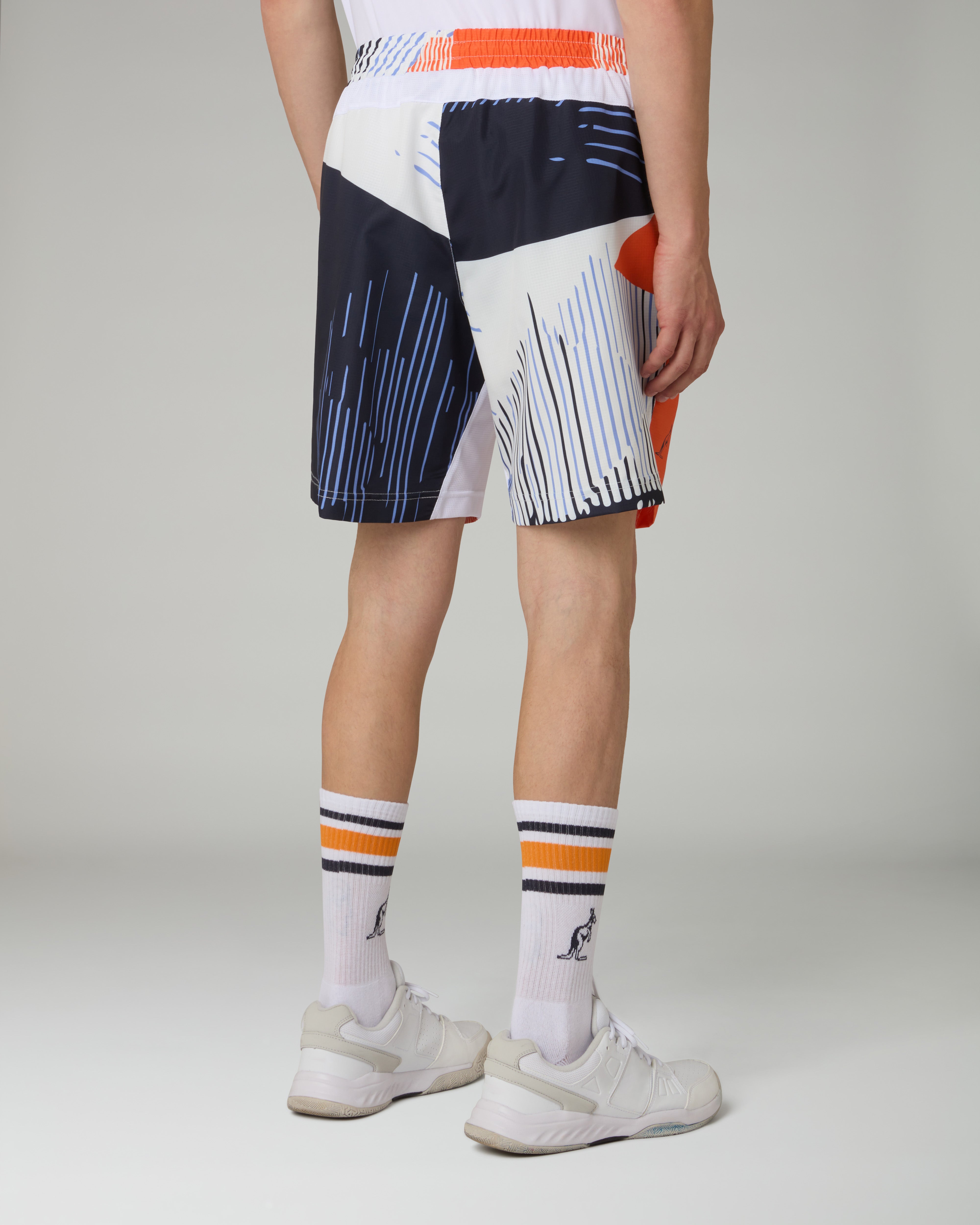 australian-absinth-printed-short-short-tennis-arancio-acceso-45-cm image 3