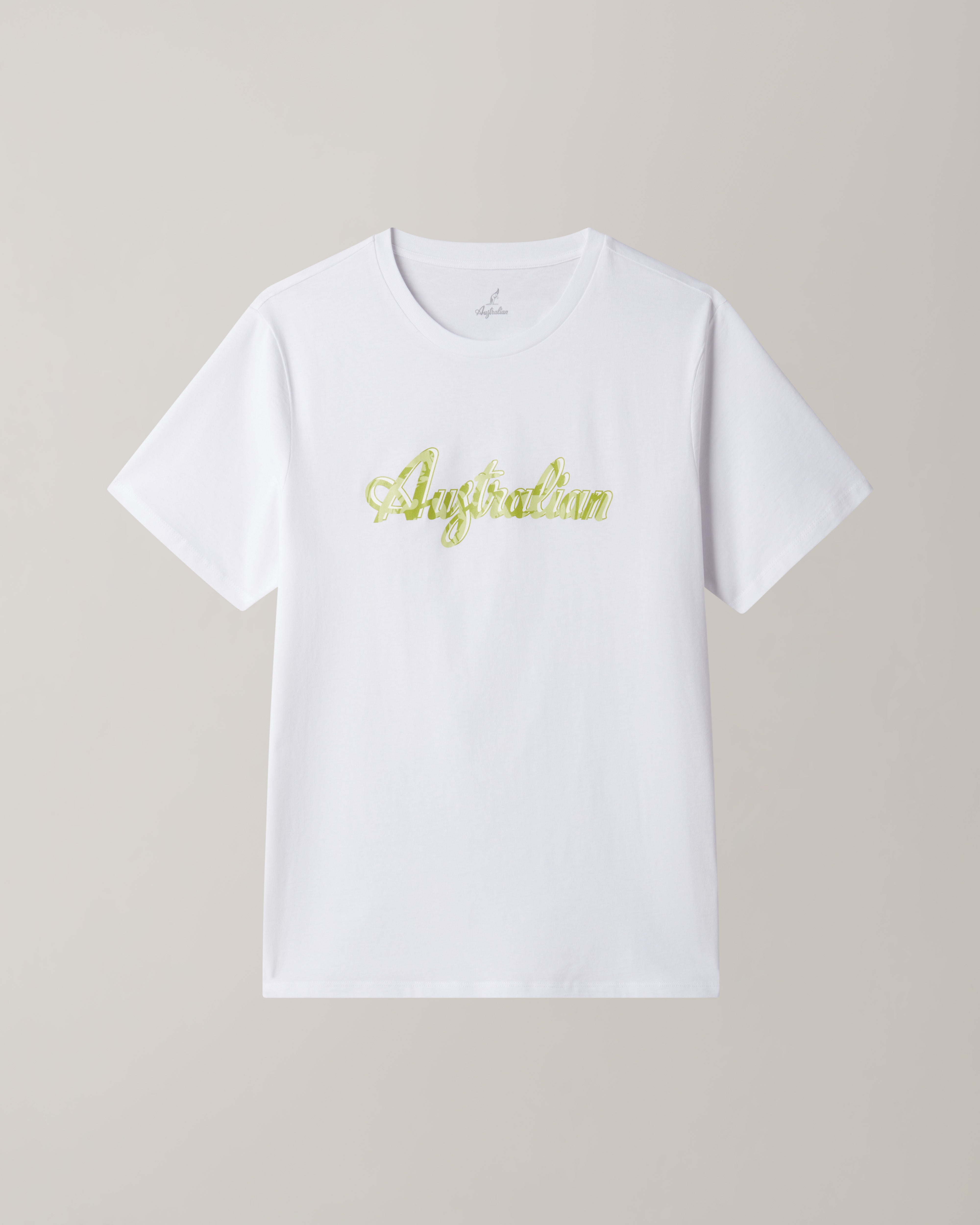 australian-logo-ripple-t-shirt-in-cotone-bianca image 5