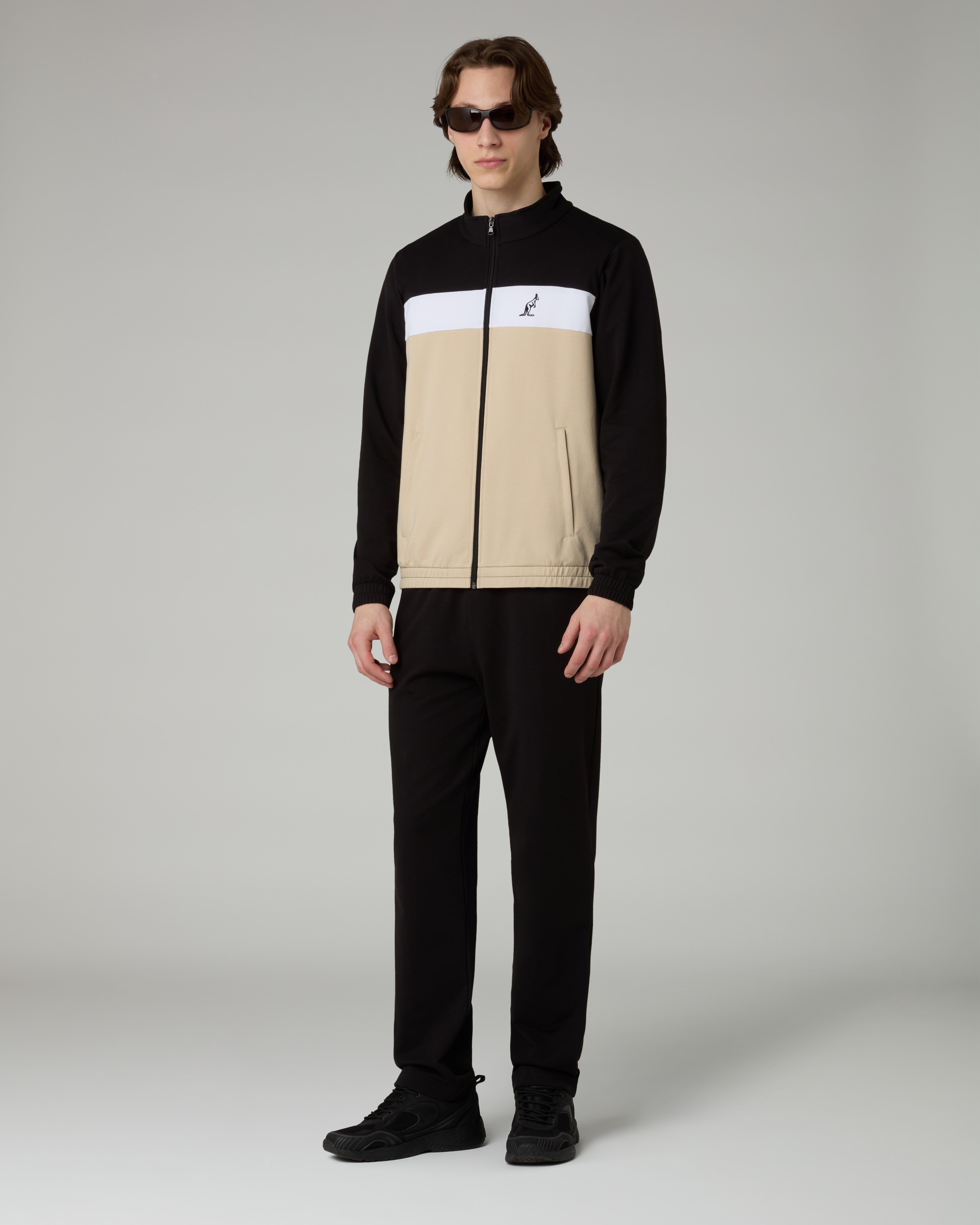 australian-heritage-tracksuit-tuta-completa-sabbia-full-zip-made-in-italy image 1