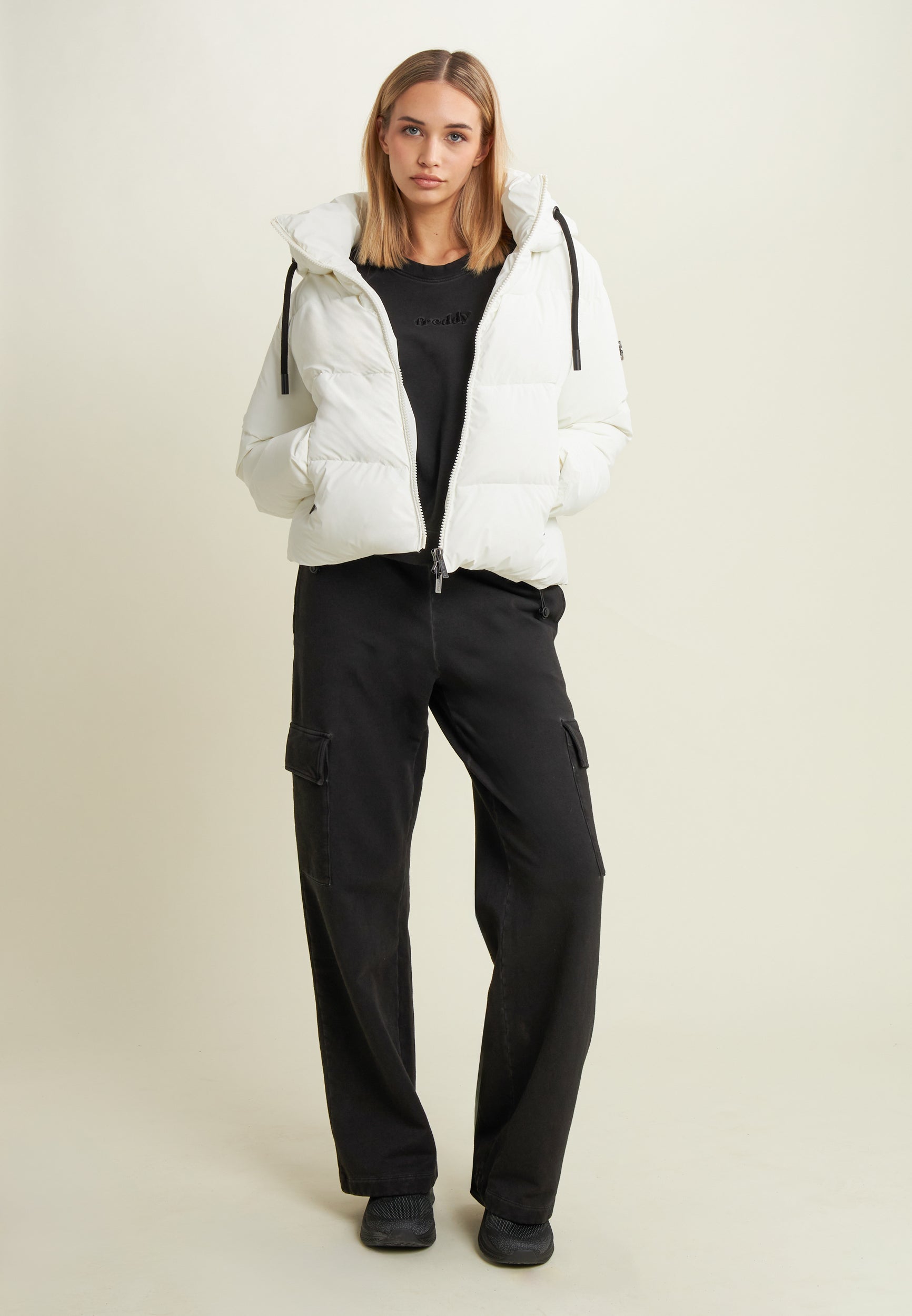 freddy-pantaloni-cargo-wide-leg-tinta-a-freddo image 2