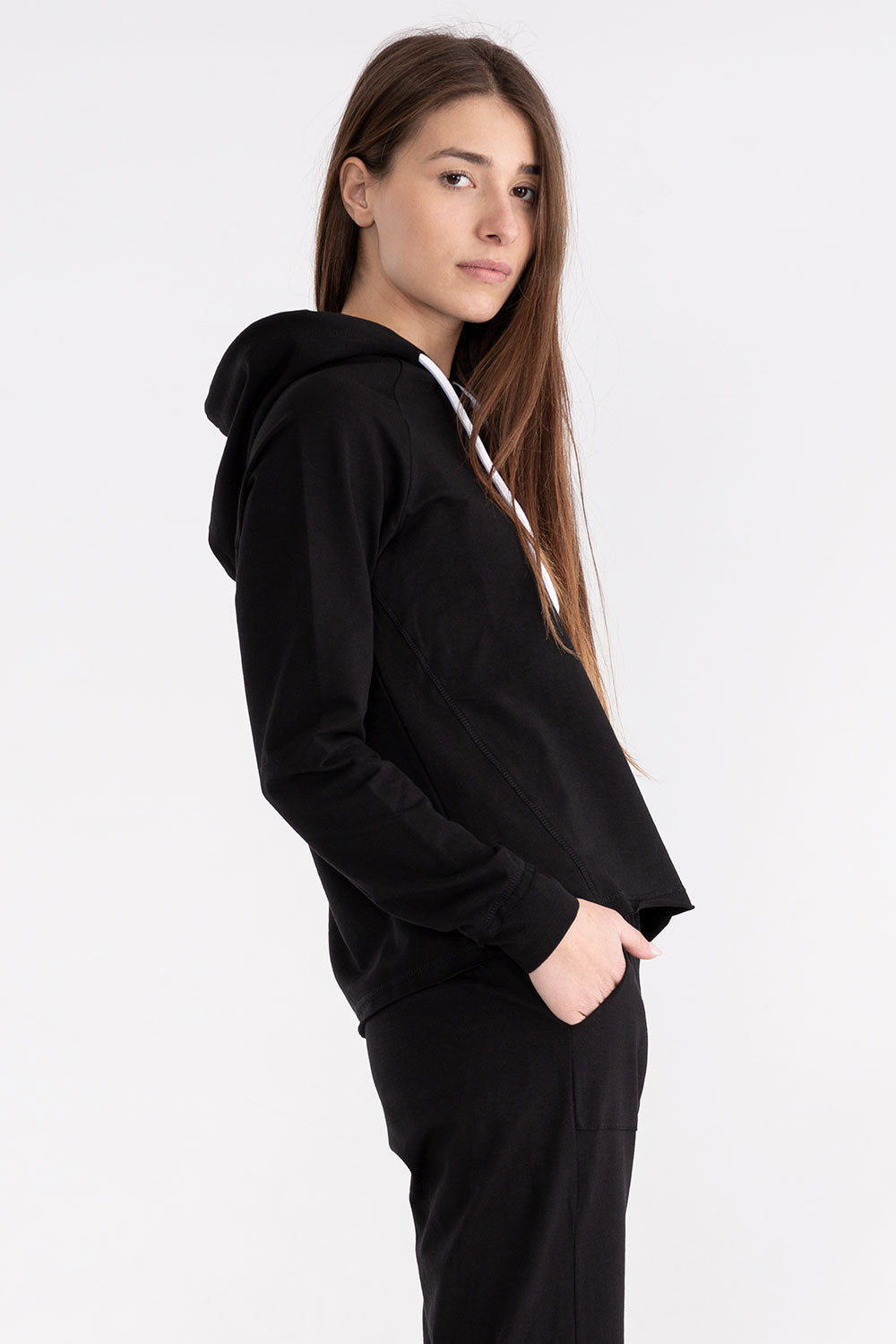 dimensione-danza-felpa-con-cappuccio-donna-con-logo-lurex image 3