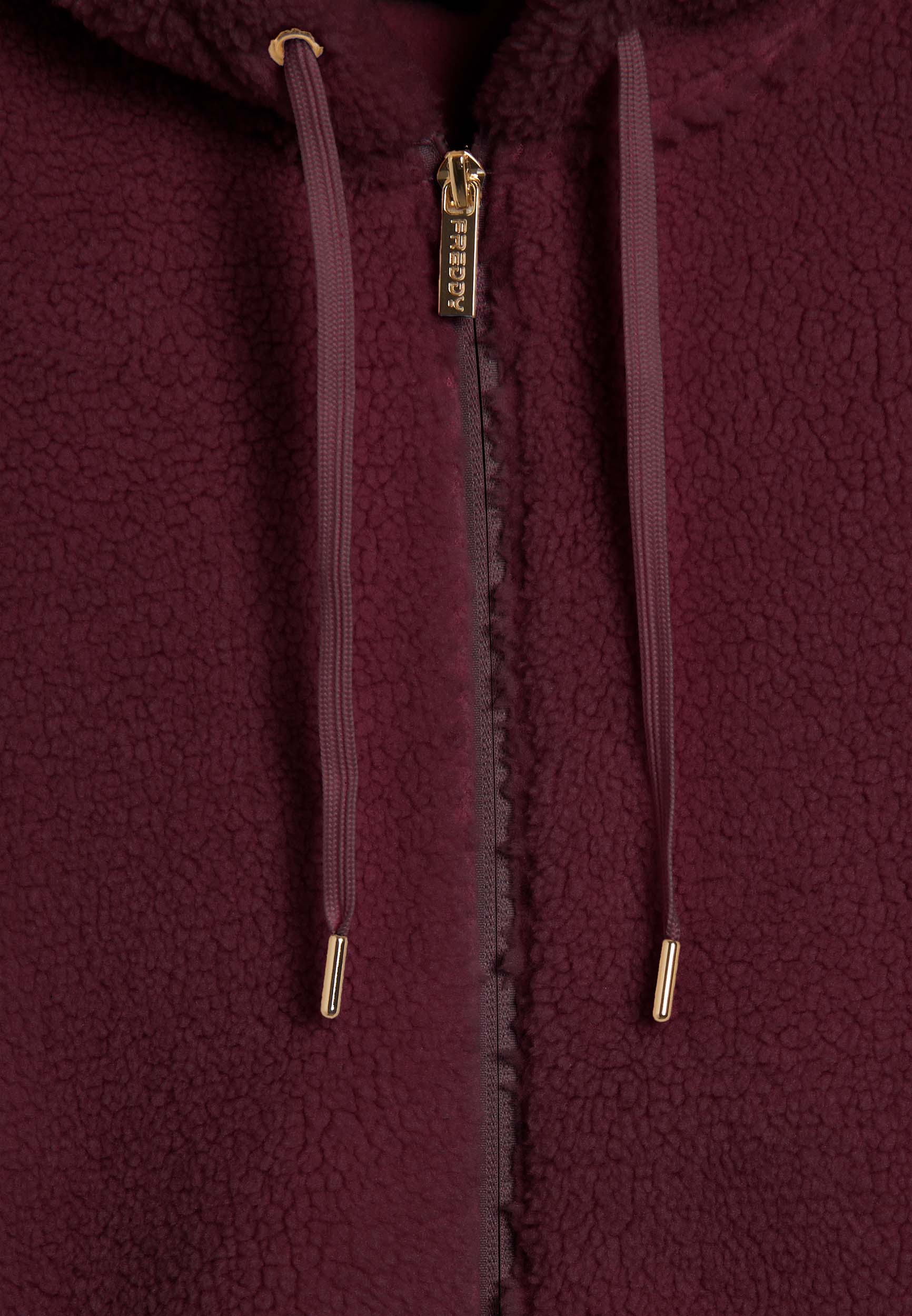 freddy-giacca-donna-in-pile-sherpa-con-cappuccio-e-zip-full-zip image 8
